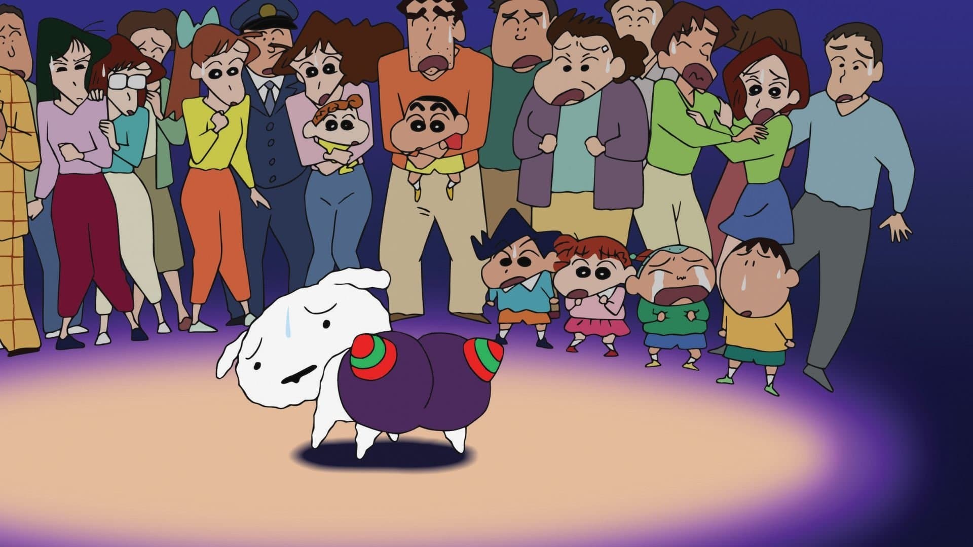 Backdrop of Crayon Shin-chan: Invoke a Storm! The Singing Buttocks Bomb