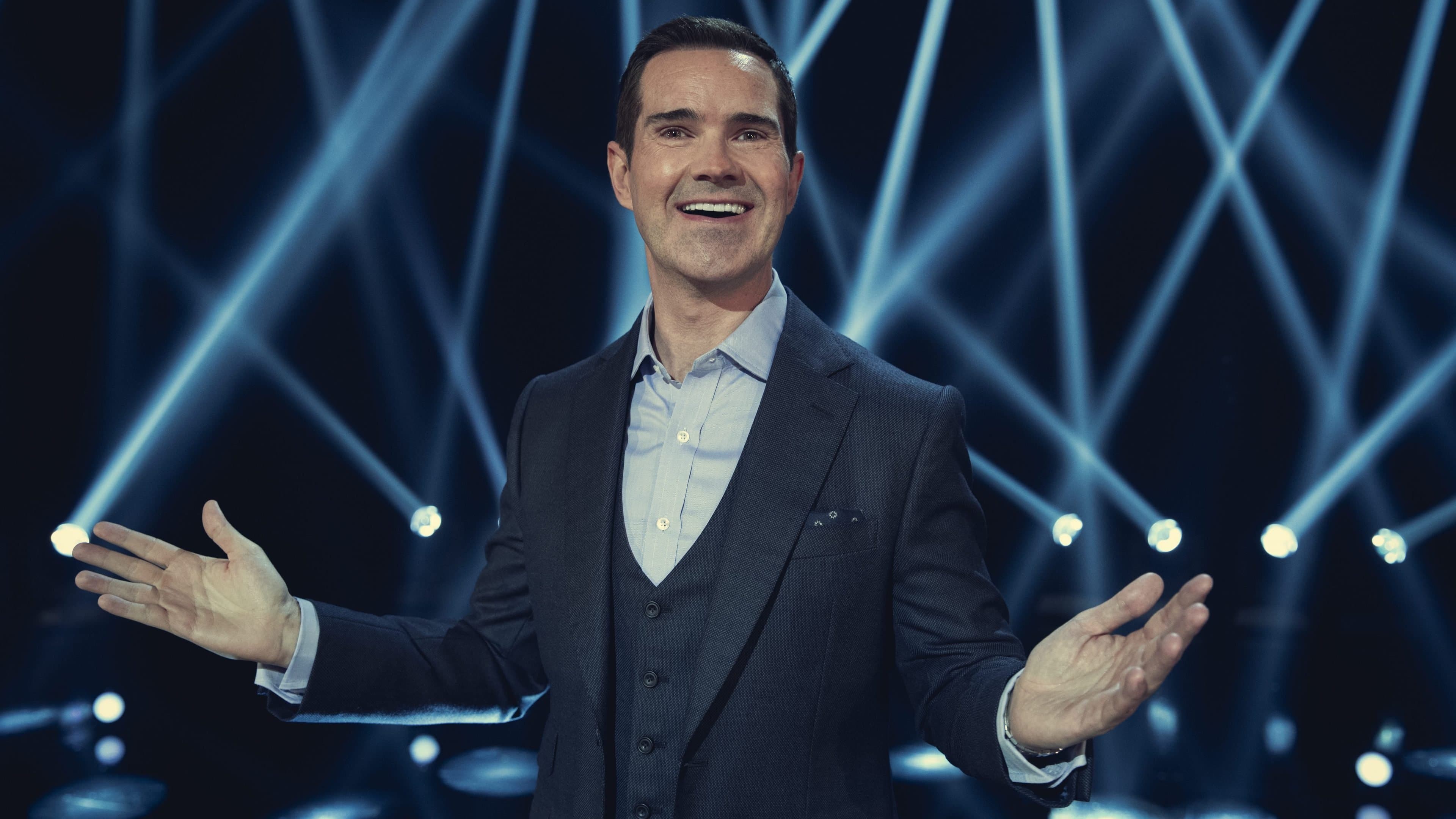 Backdrop of Jimmy Carr: His Dark Material