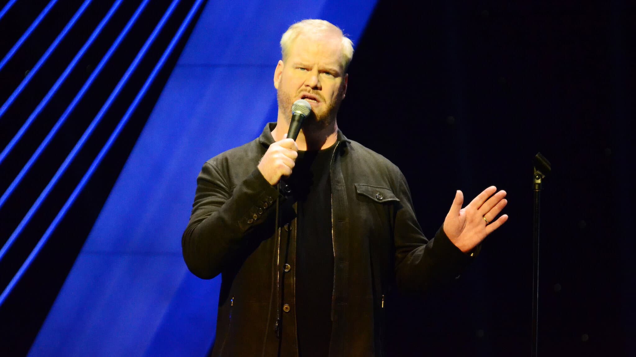 Backdrop of Jim Gaffigan: Obsessed