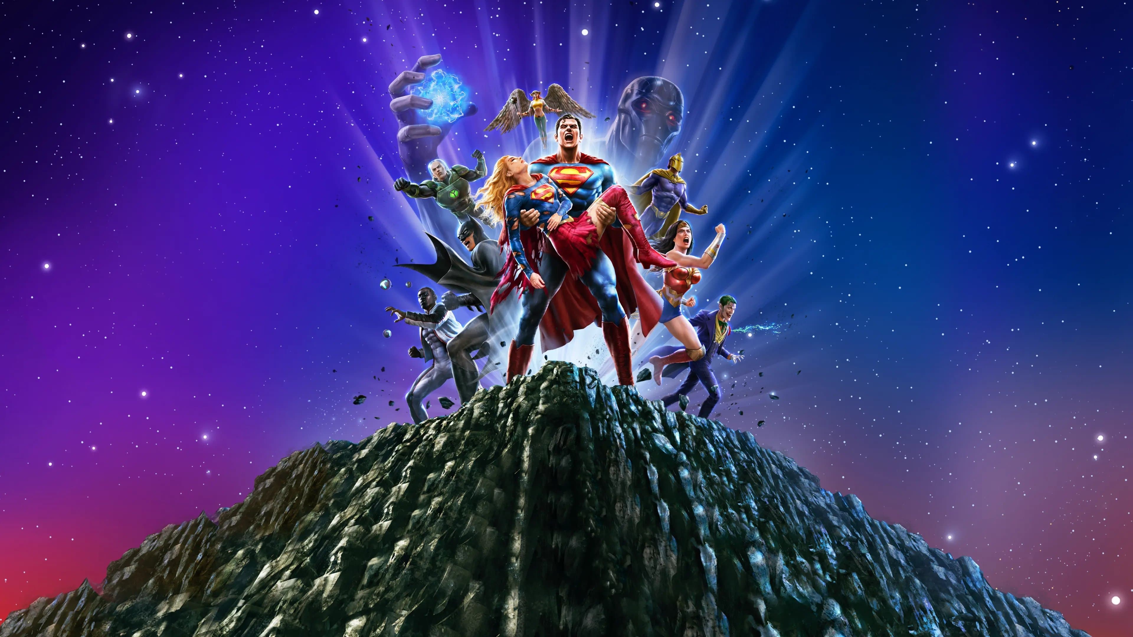Backdrop of Justice League: Crisis on Infinite Earths Part Three