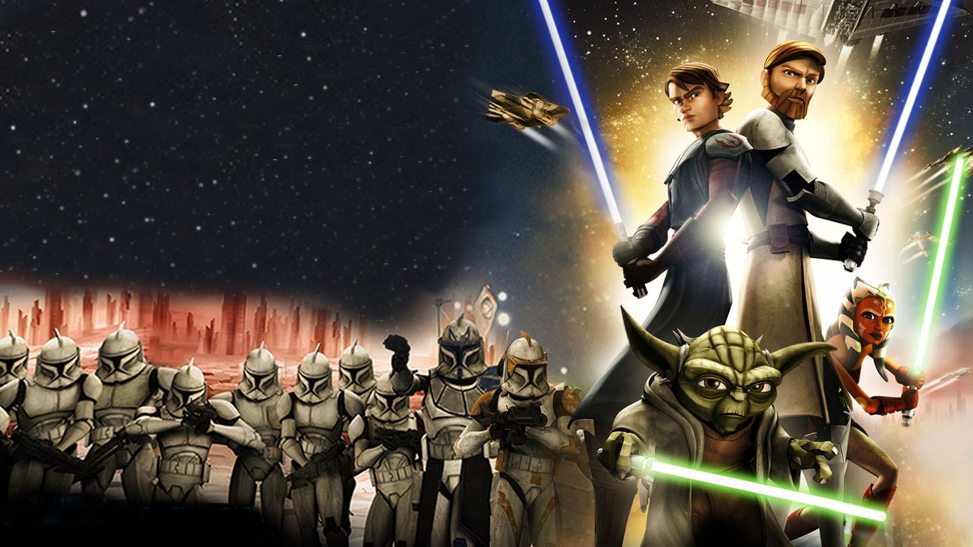 Backdrop of Star Wars: The Clone Wars