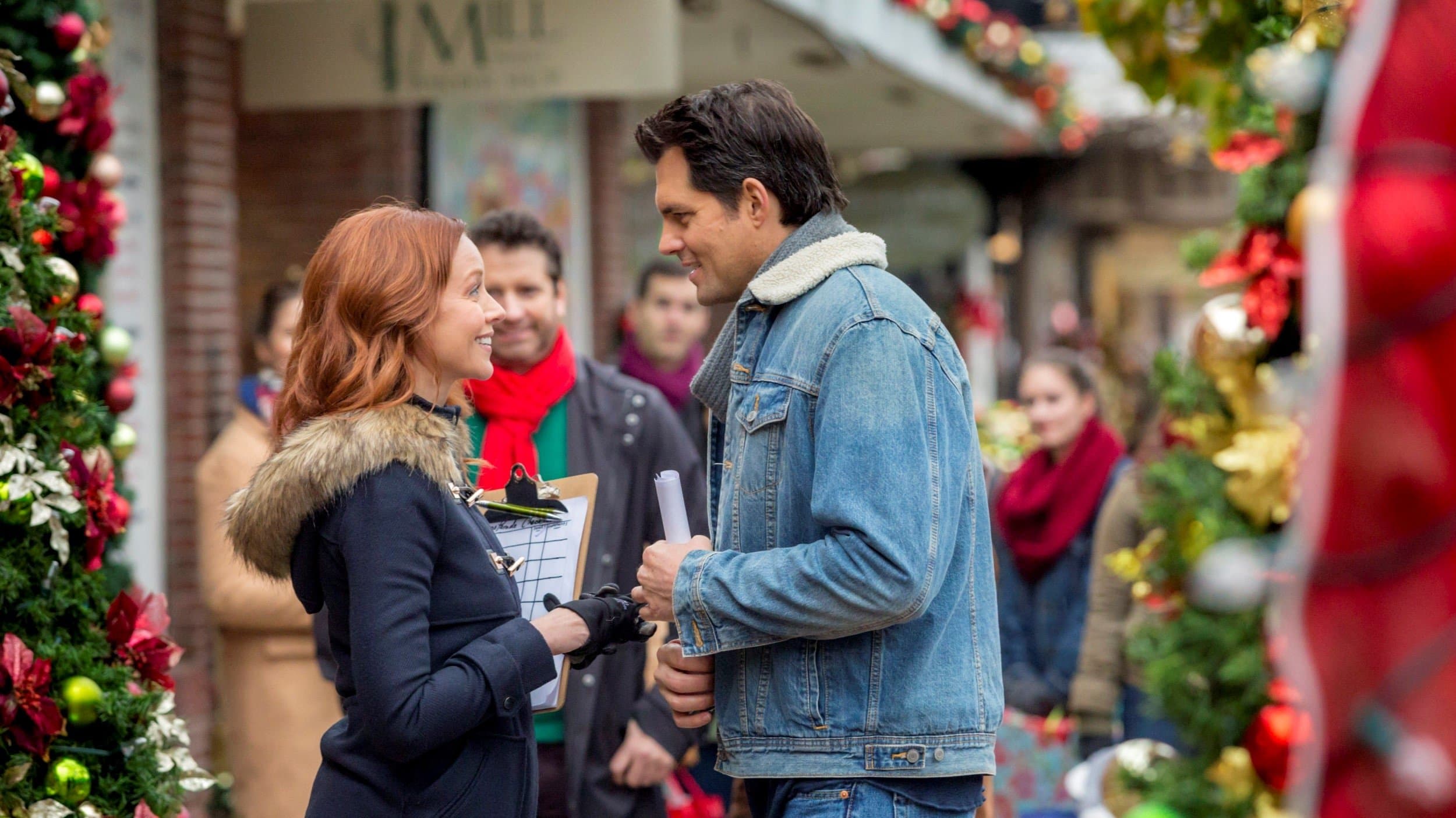 Backdrop of Rocky Mountain Christmas