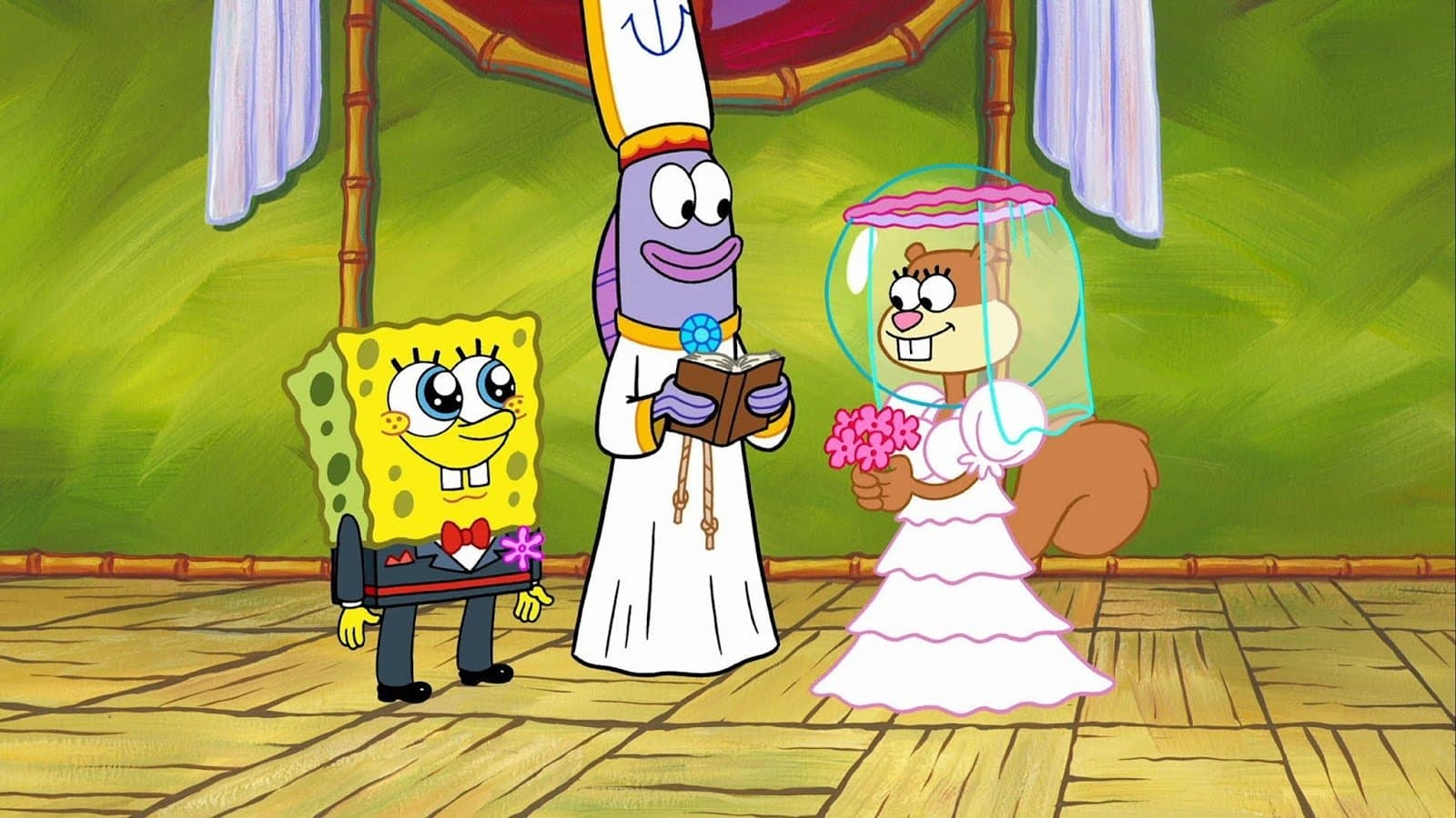 Backdrop of SpongeBob's Truth or Square