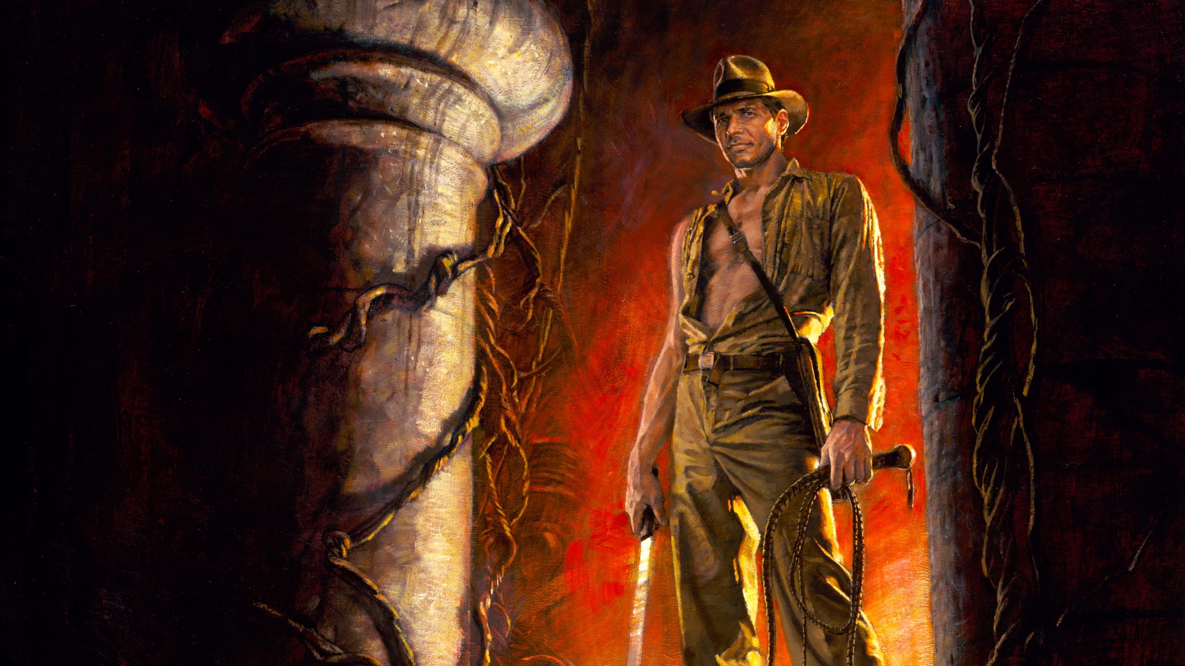 Backdrop of Indiana Jones and the Temple of Doom
