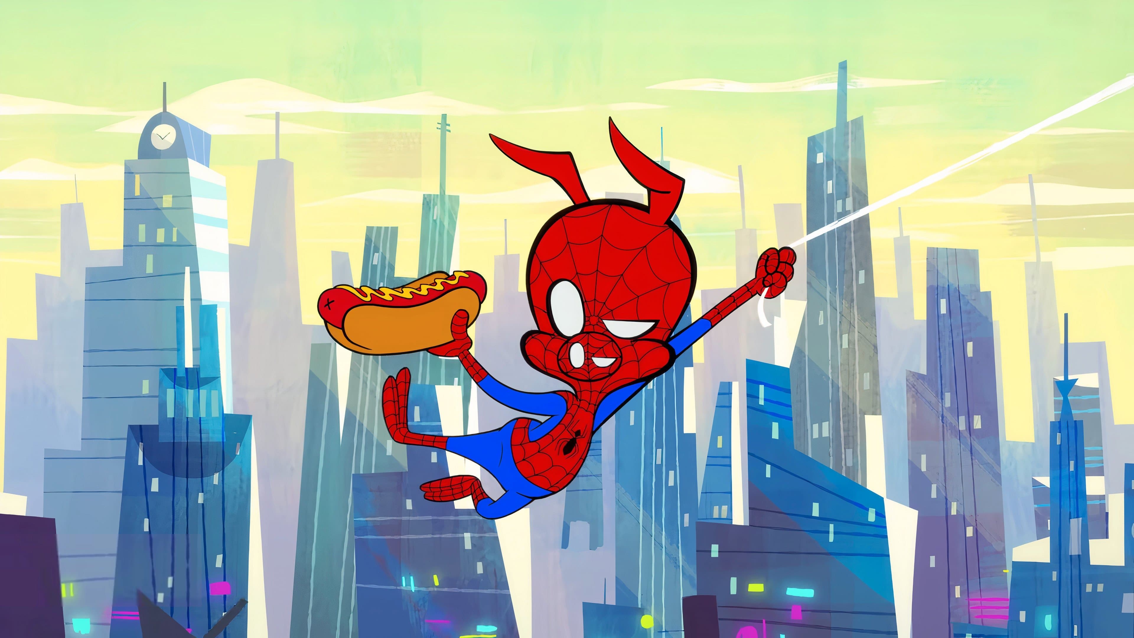 Backdrop of Spider-Ham: Caught in a Ham