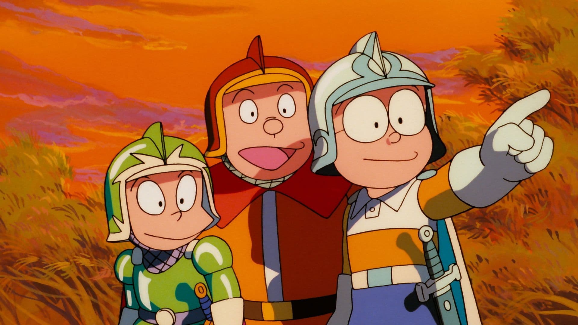 Backdrop of Doraemon: Nobita's Three Visionary Swordsmen