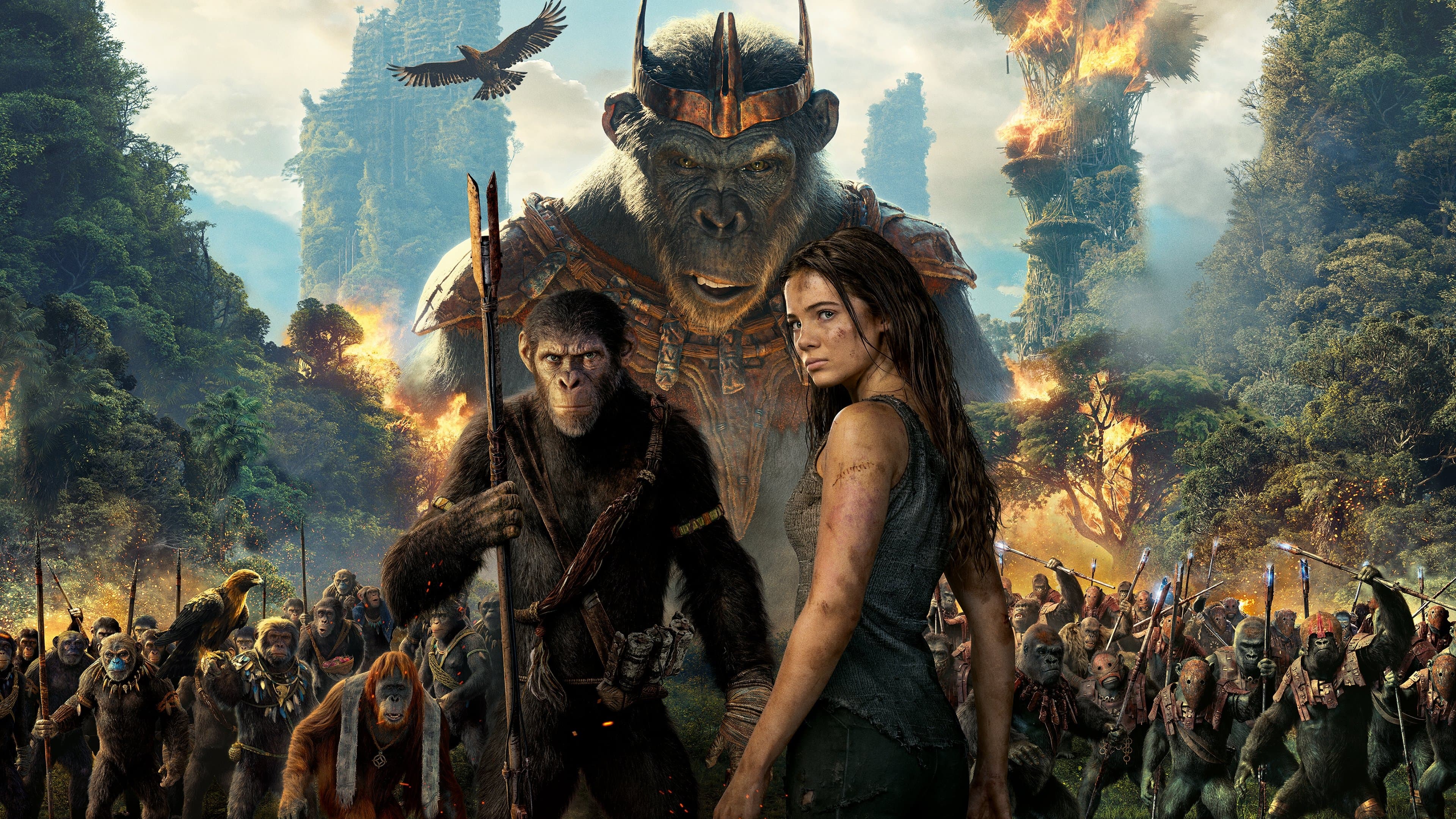 Backdrop of Kingdom of the Planet of the Apes