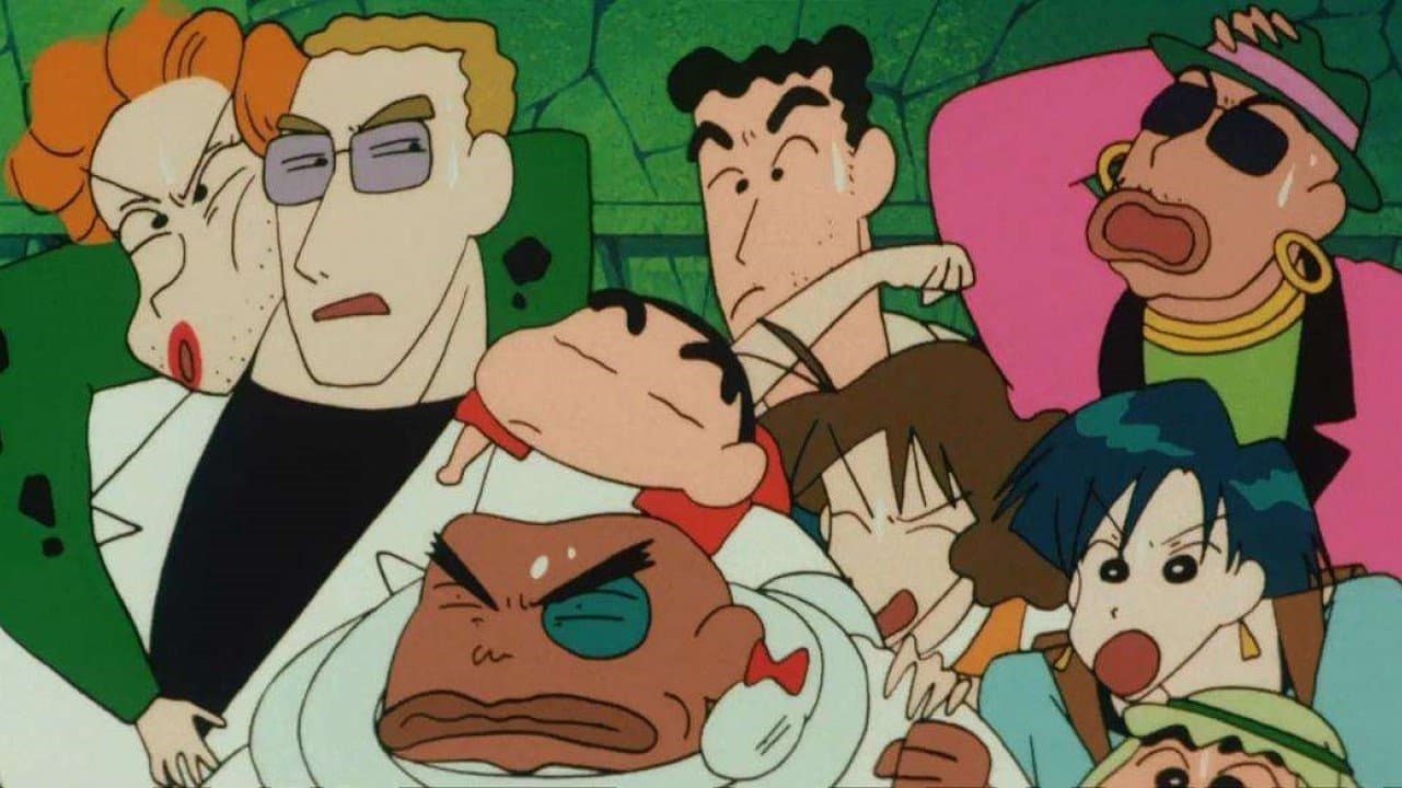 Backdrop of Crayon Shin-chan: The Hidden Treasure of the Buri Buri Kingdom