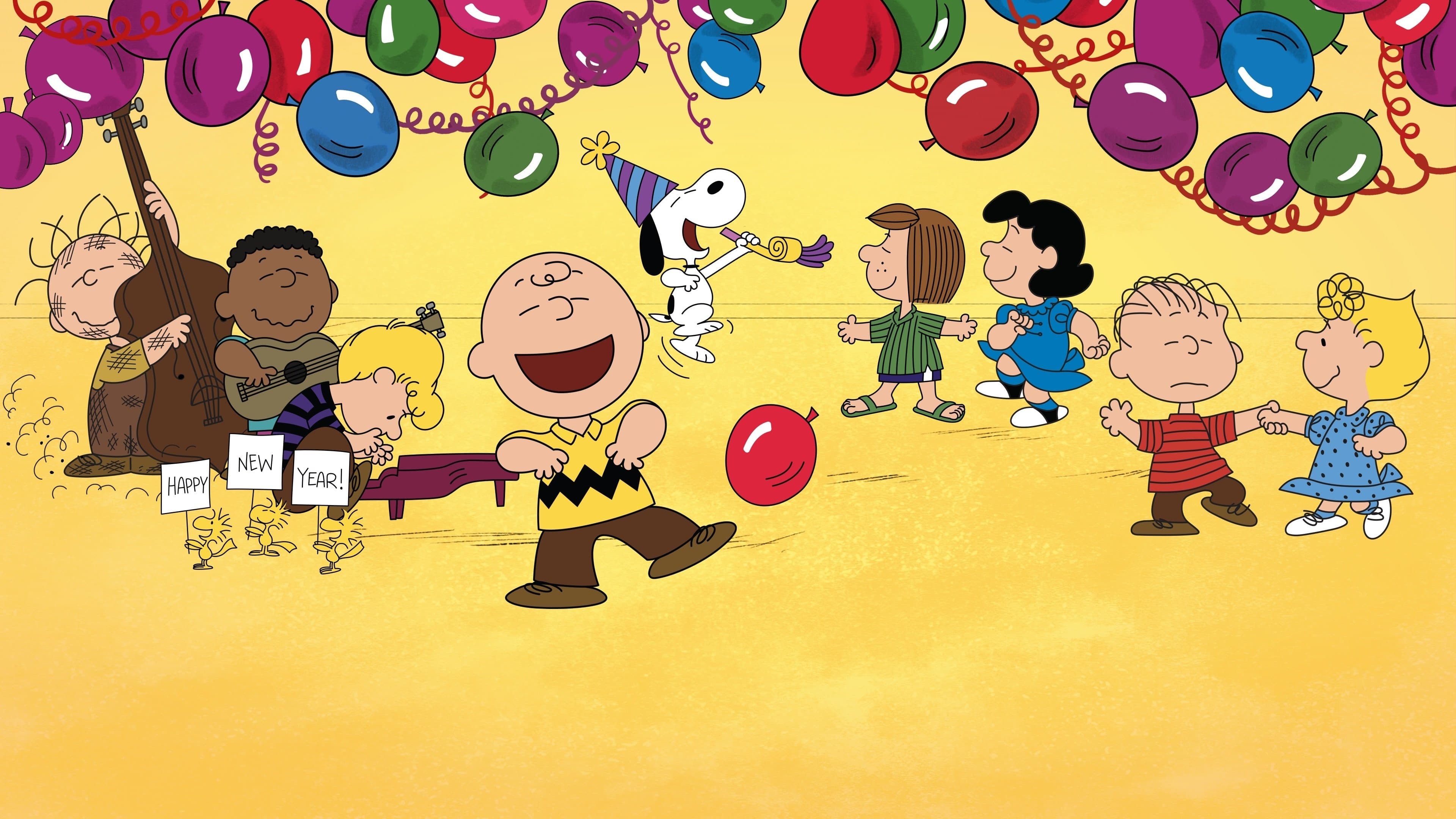 Backdrop of Happy New Year, Charlie Brown