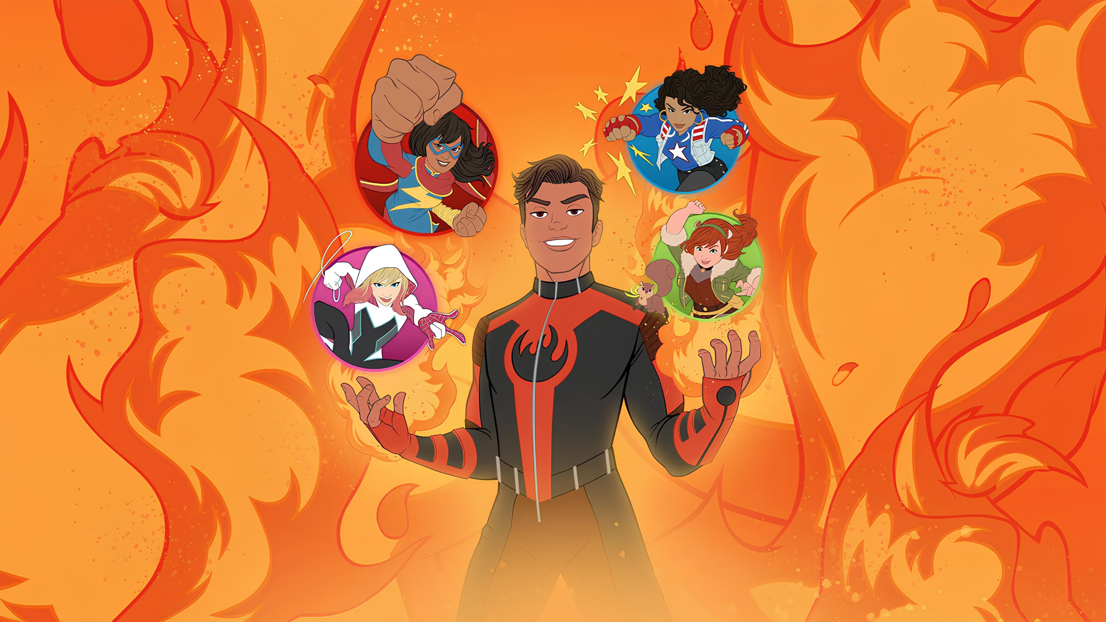 Backdrop of Marvel Rising: Playing with Fire