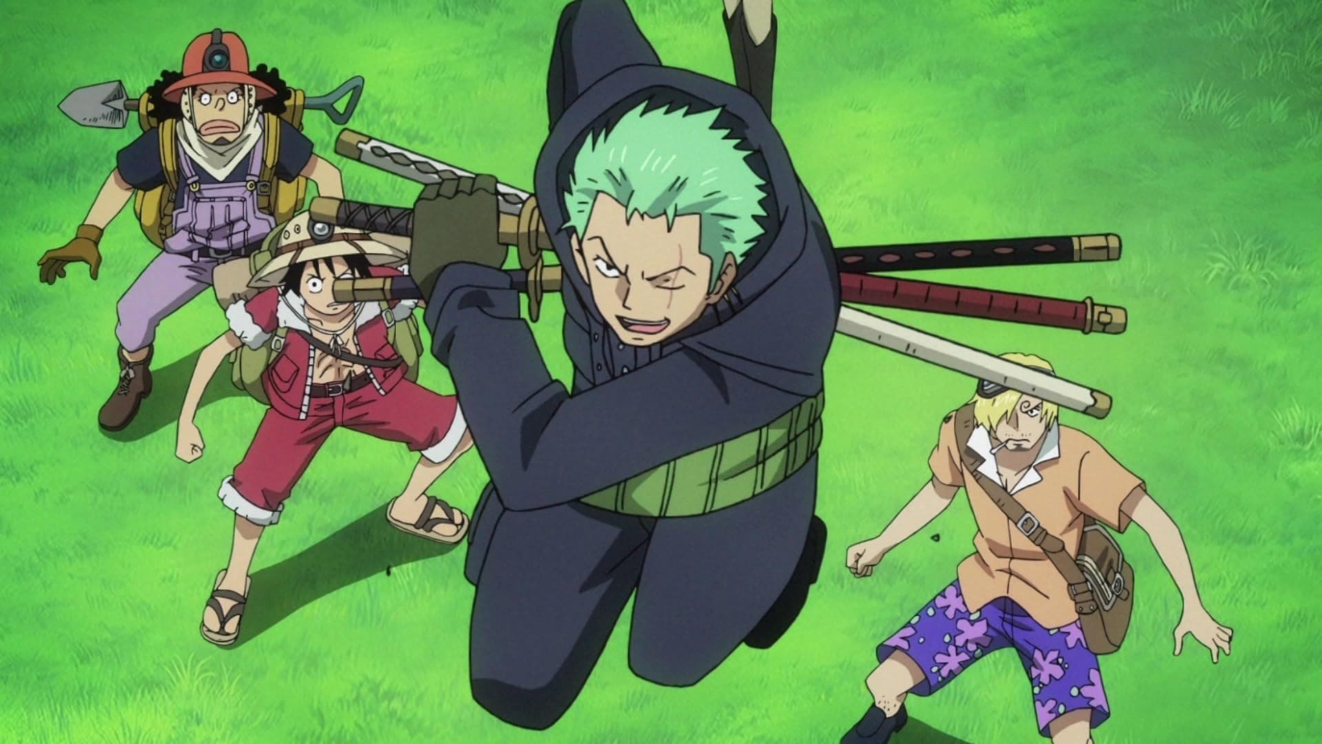 Backdrop of One Piece: Heart of Gold