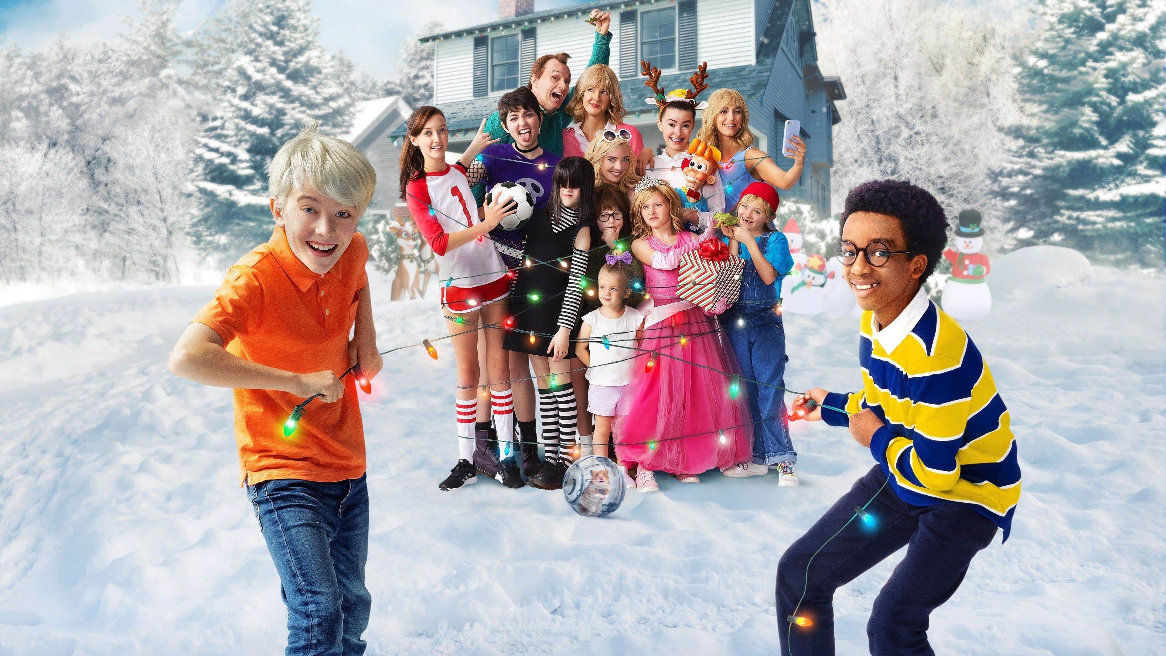 Backdrop of A Loud House Christmas