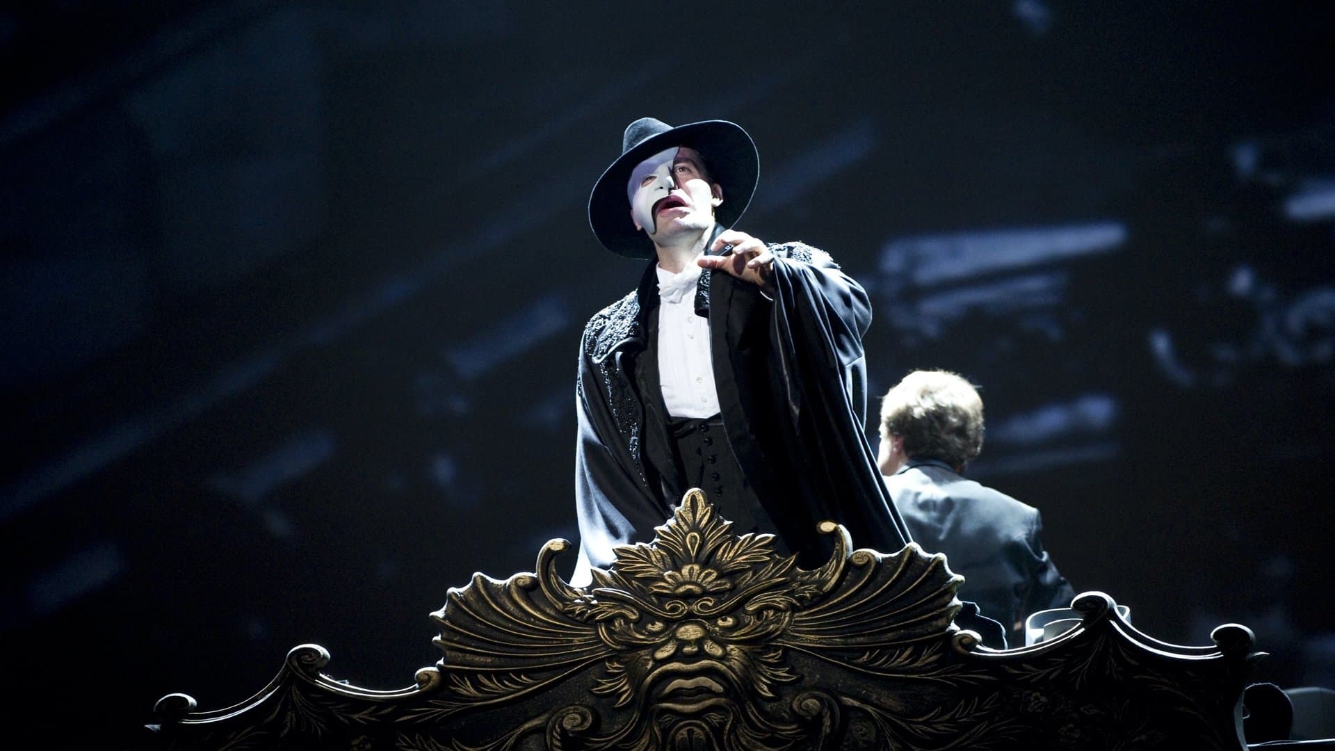 Backdrop of The Phantom of the Opera at the Royal Albert Hall