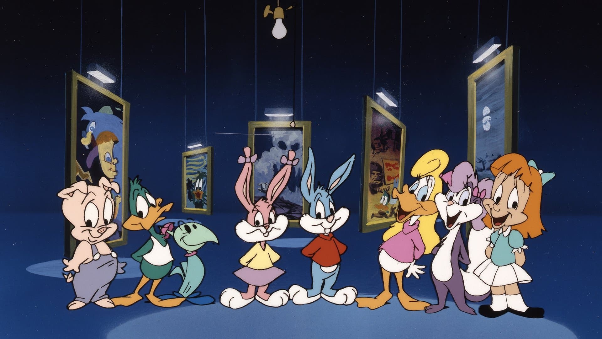 Backdrop of Tiny Toon Night Ghoulery