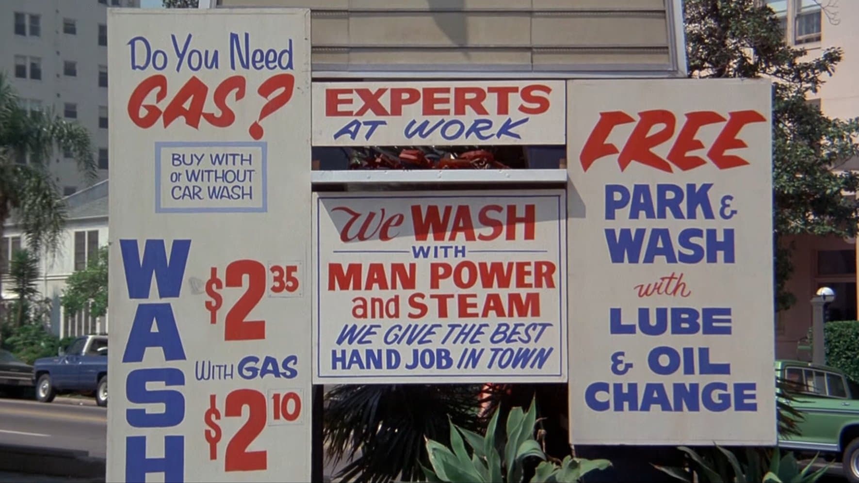Backdrop of Car Wash