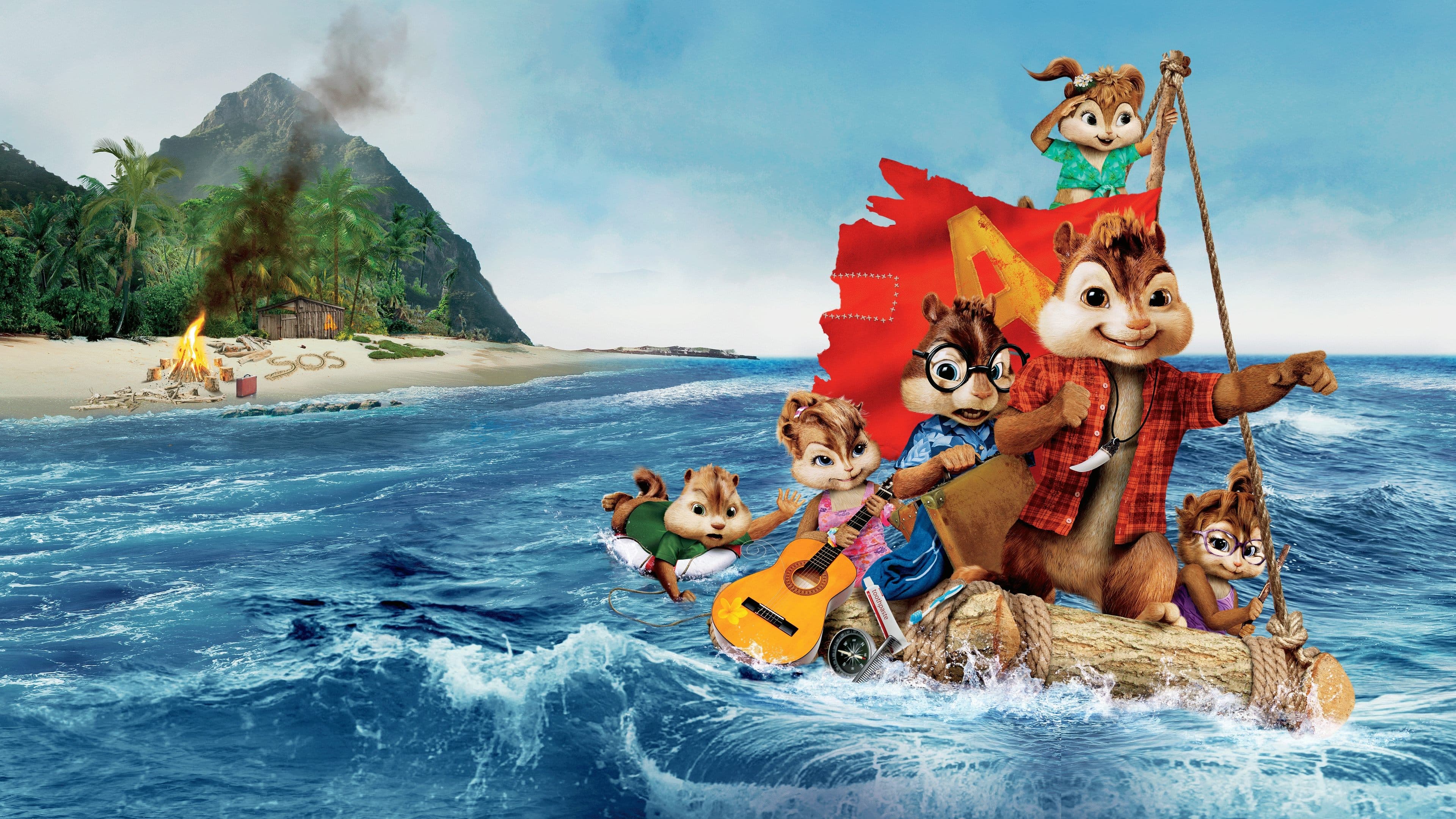Backdrop of Alvin and the Chipmunks: Chipwrecked