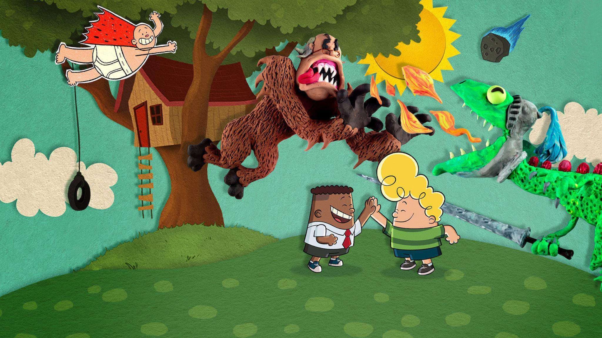 Backdrop of Captain Underpants Epic Choice-o-Rama
