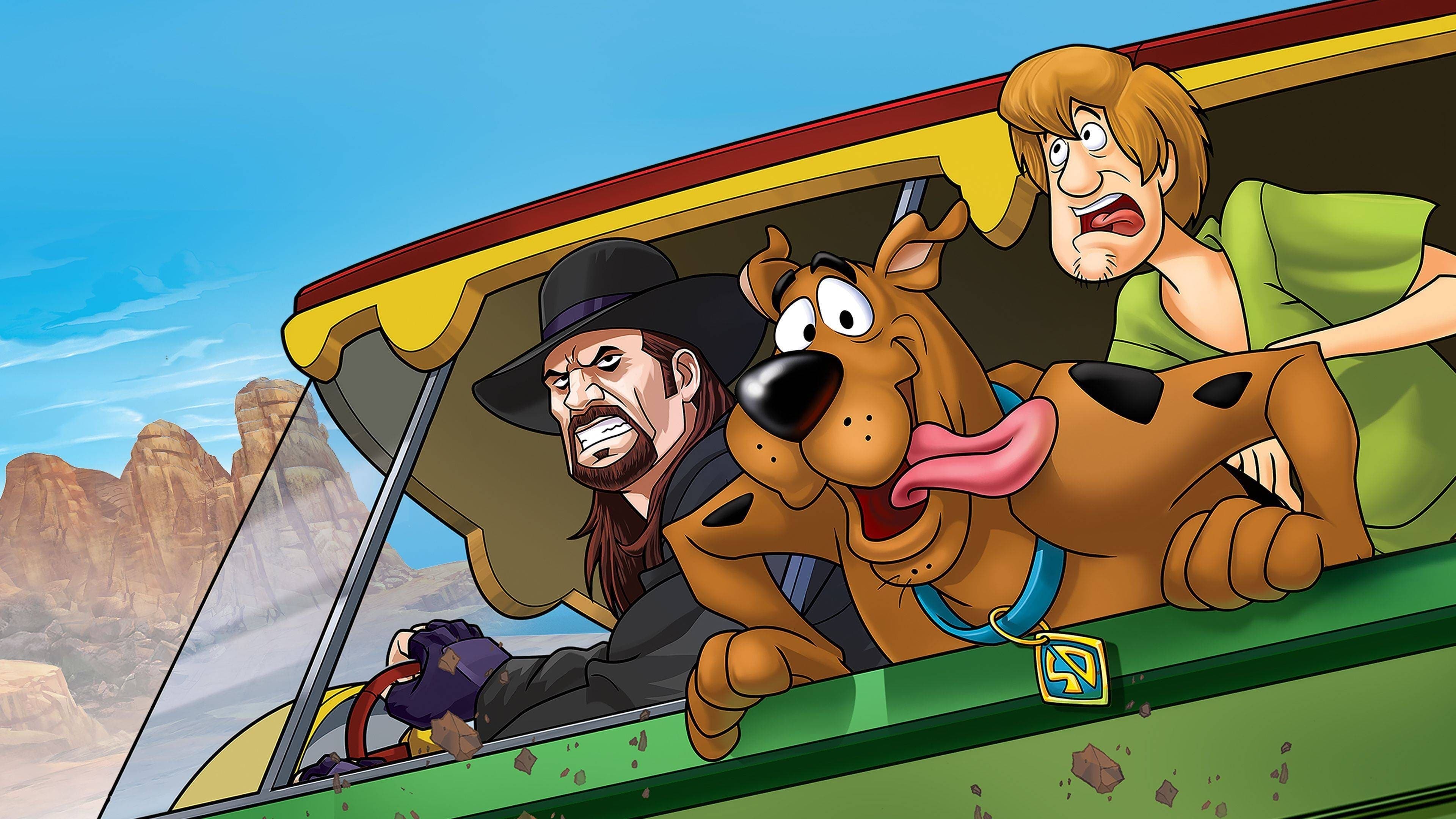 Backdrop of Scooby-Doo! and WWE: Curse of the Speed Demon