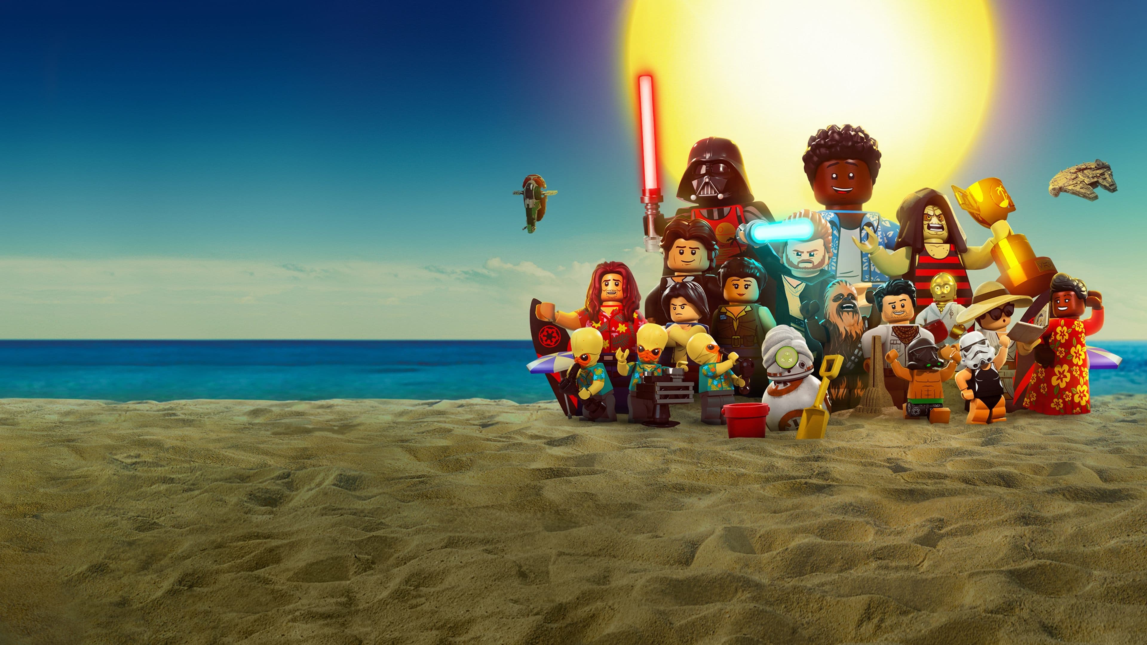 Backdrop of LEGO Star Wars Summer Vacation
