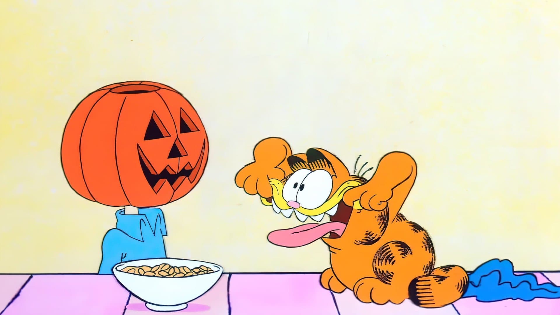 Backdrop of Garfield's Halloween Adventure