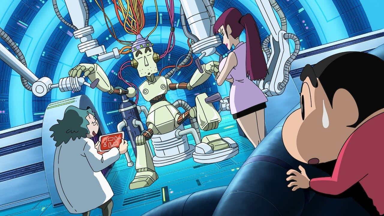 Backdrop of Crayon Shin-chan: Intense Battle! Robo Dad Strikes Back