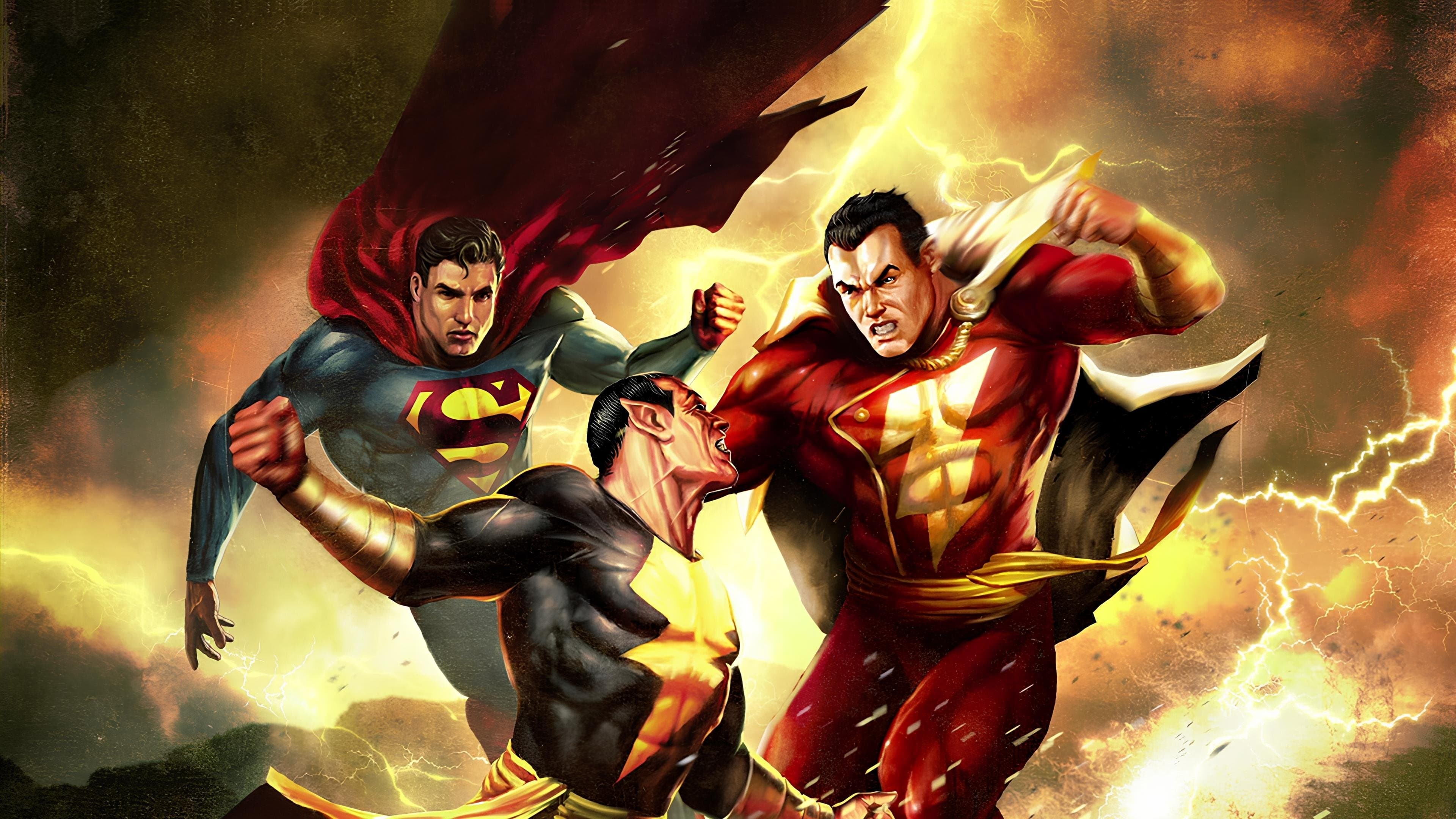 Backdrop of Superman/Shazam!: The Return of Black Adam