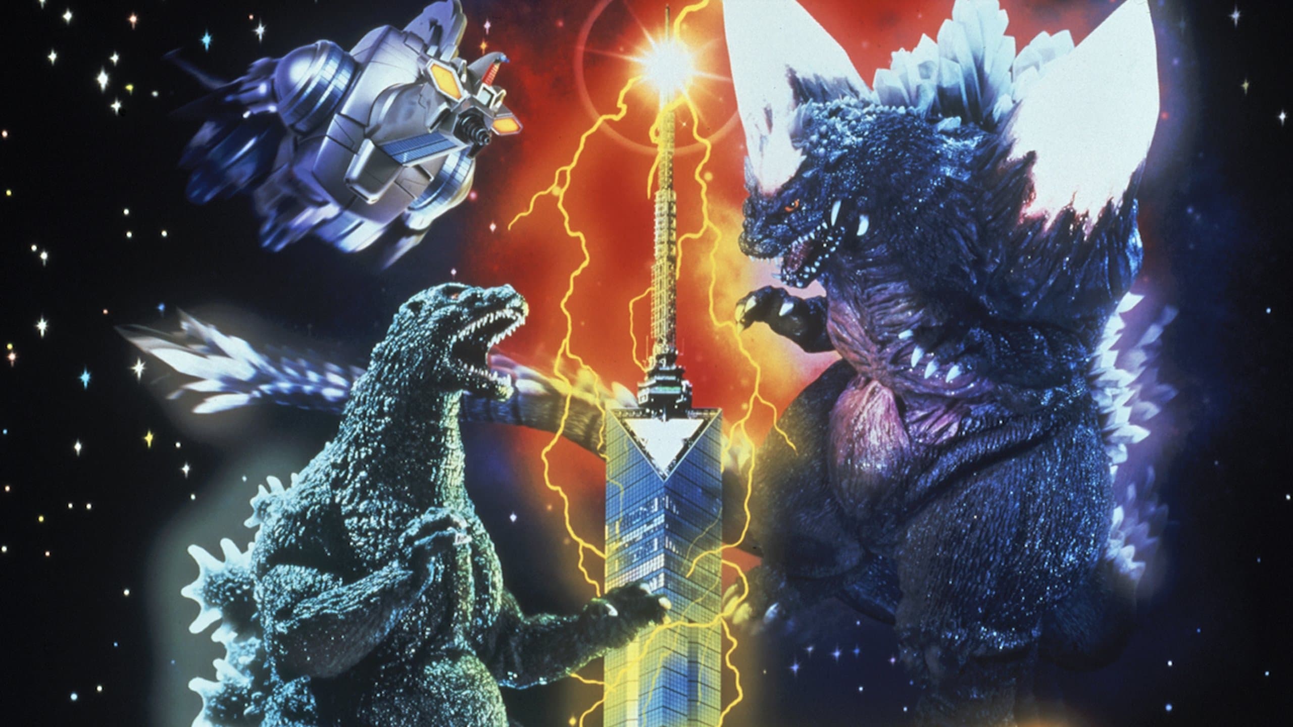 Backdrop of Godzilla vs. SpaceGodzilla