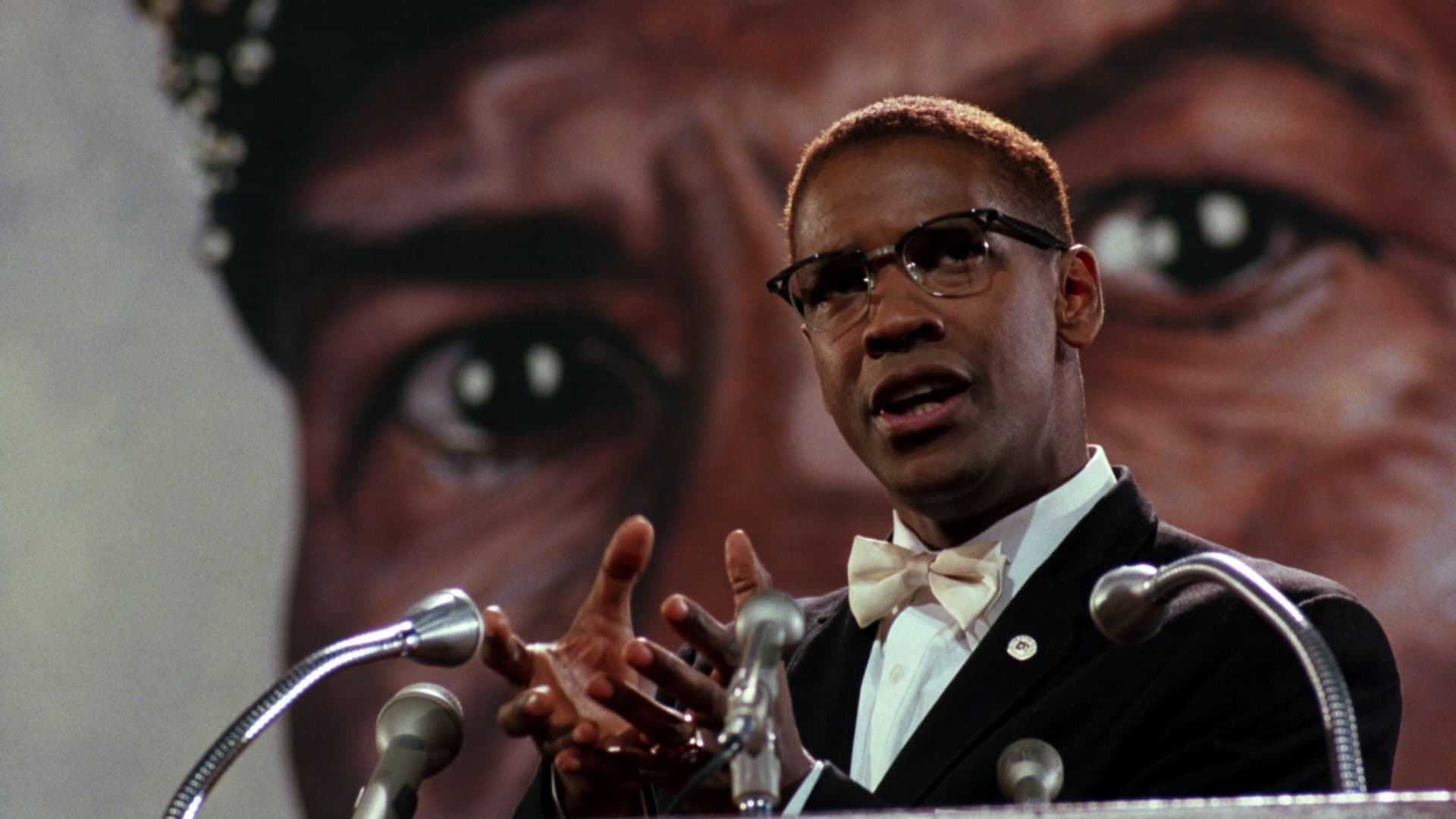 Backdrop of Malcolm X
