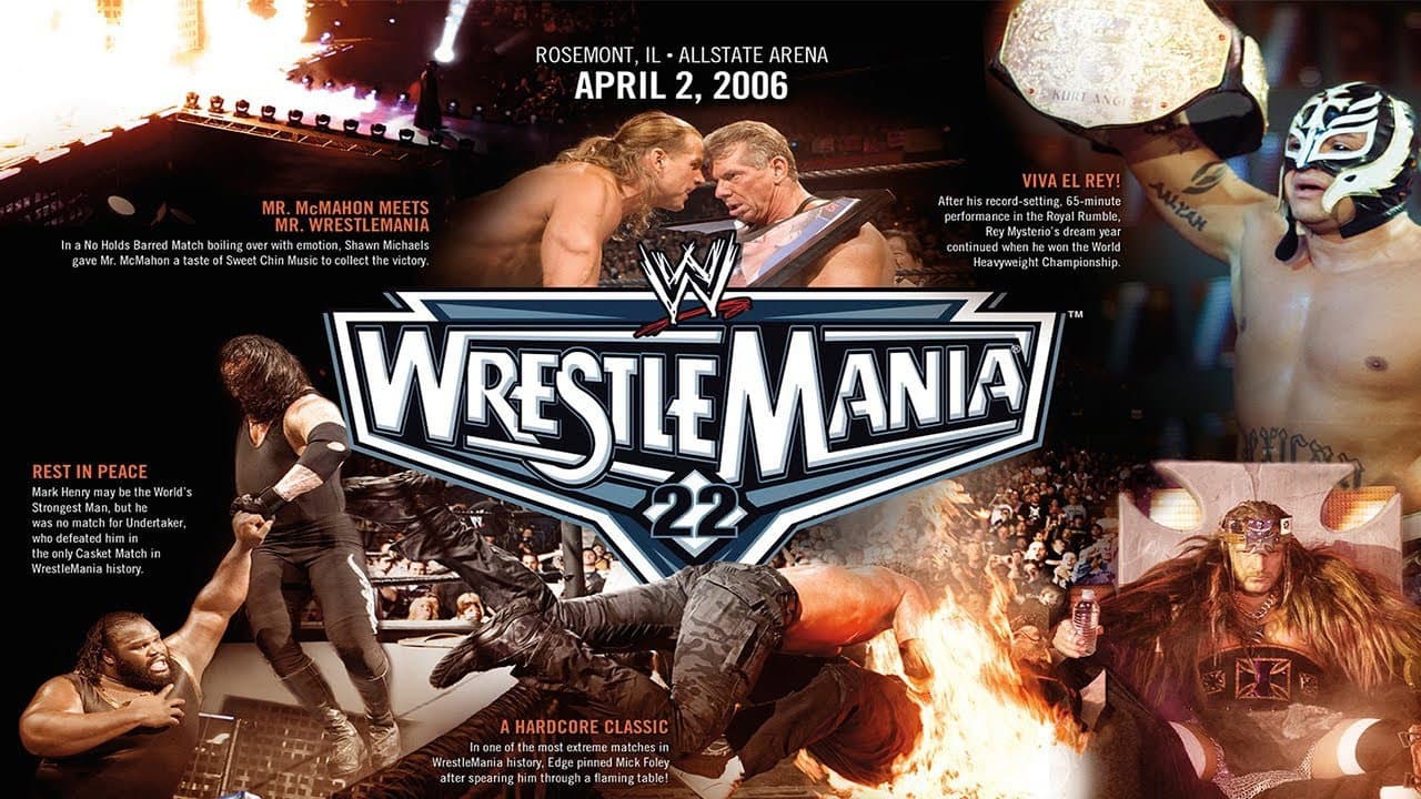 Backdrop of WWE WrestleMania 22