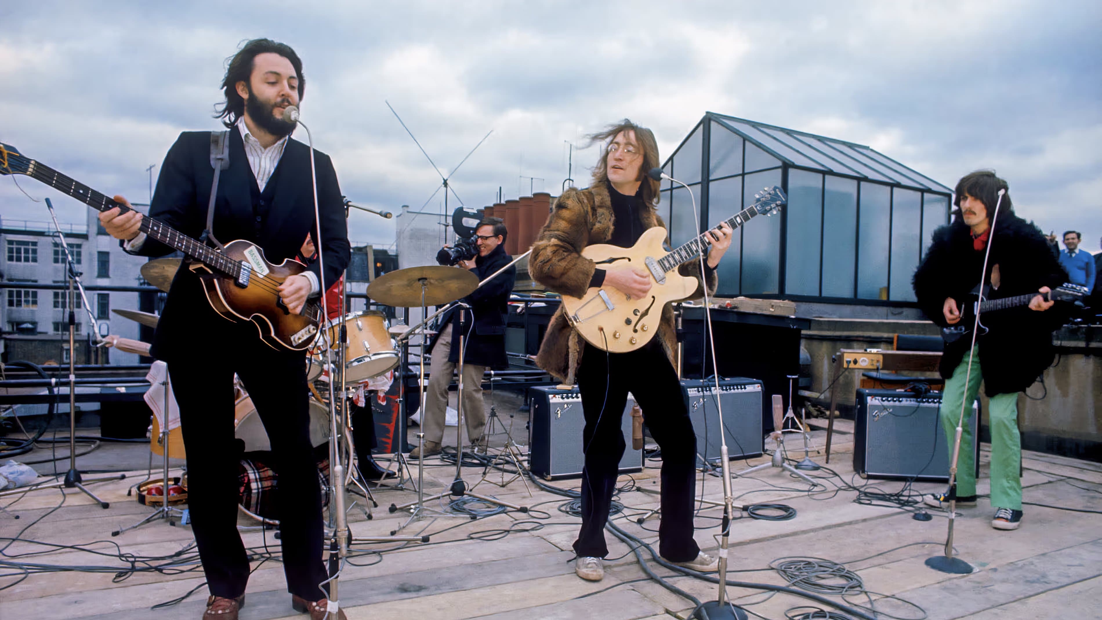 Backdrop of The Beatles: Get Back - The Rooftop Concert