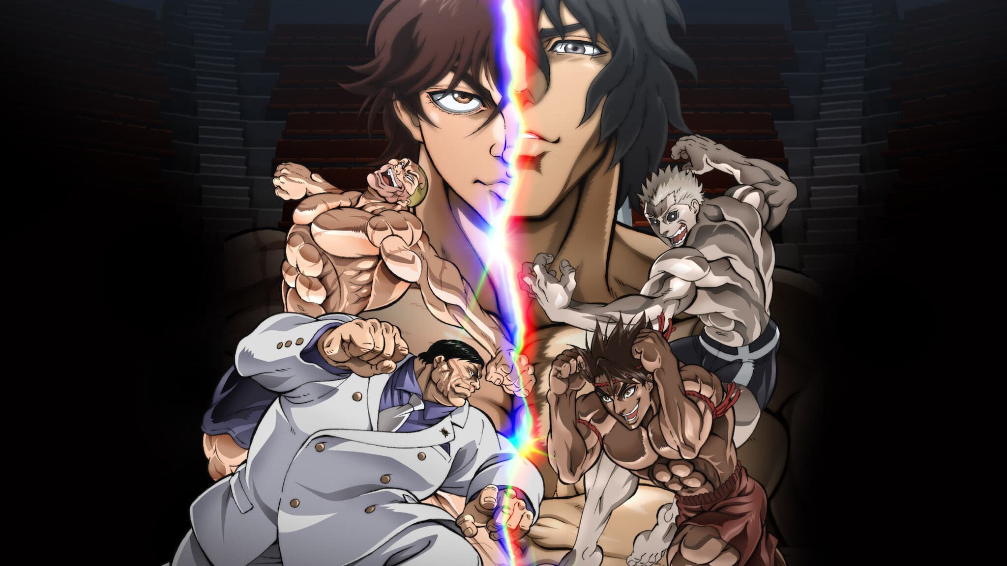 Backdrop of Baki Hanma VS Kengan Ashura