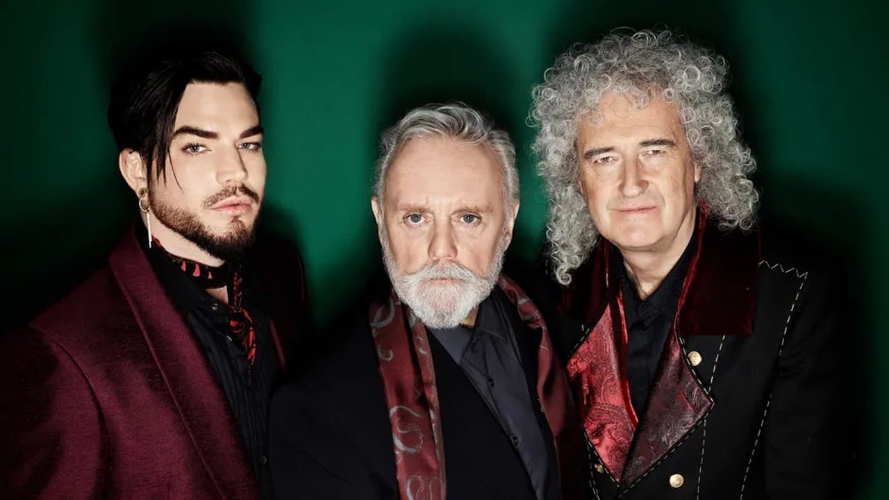 Backdrop of The Show Must Go On: The Queen + Adam Lambert Story