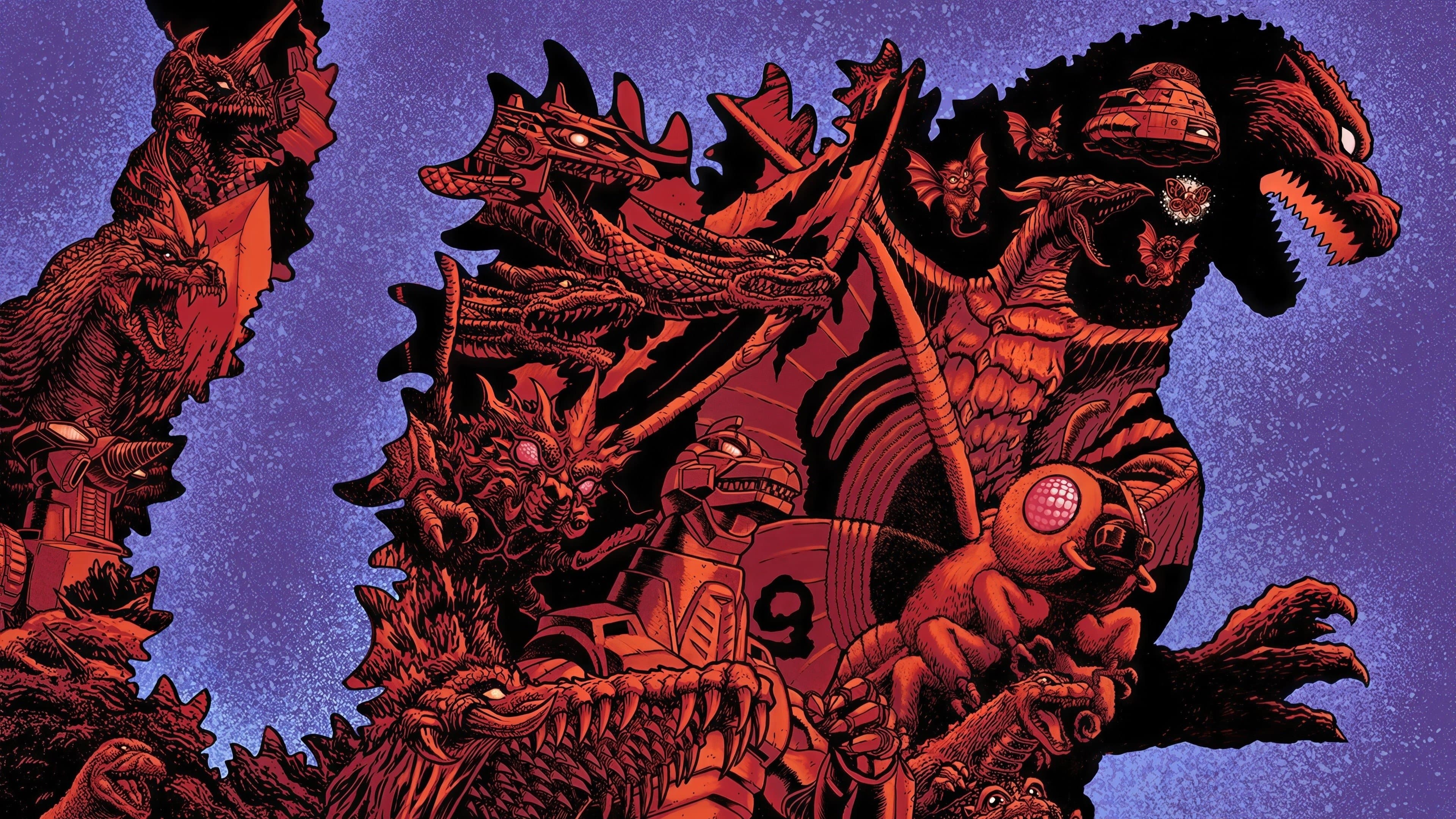 Backdrop of Godzilla (Heisei) Collection