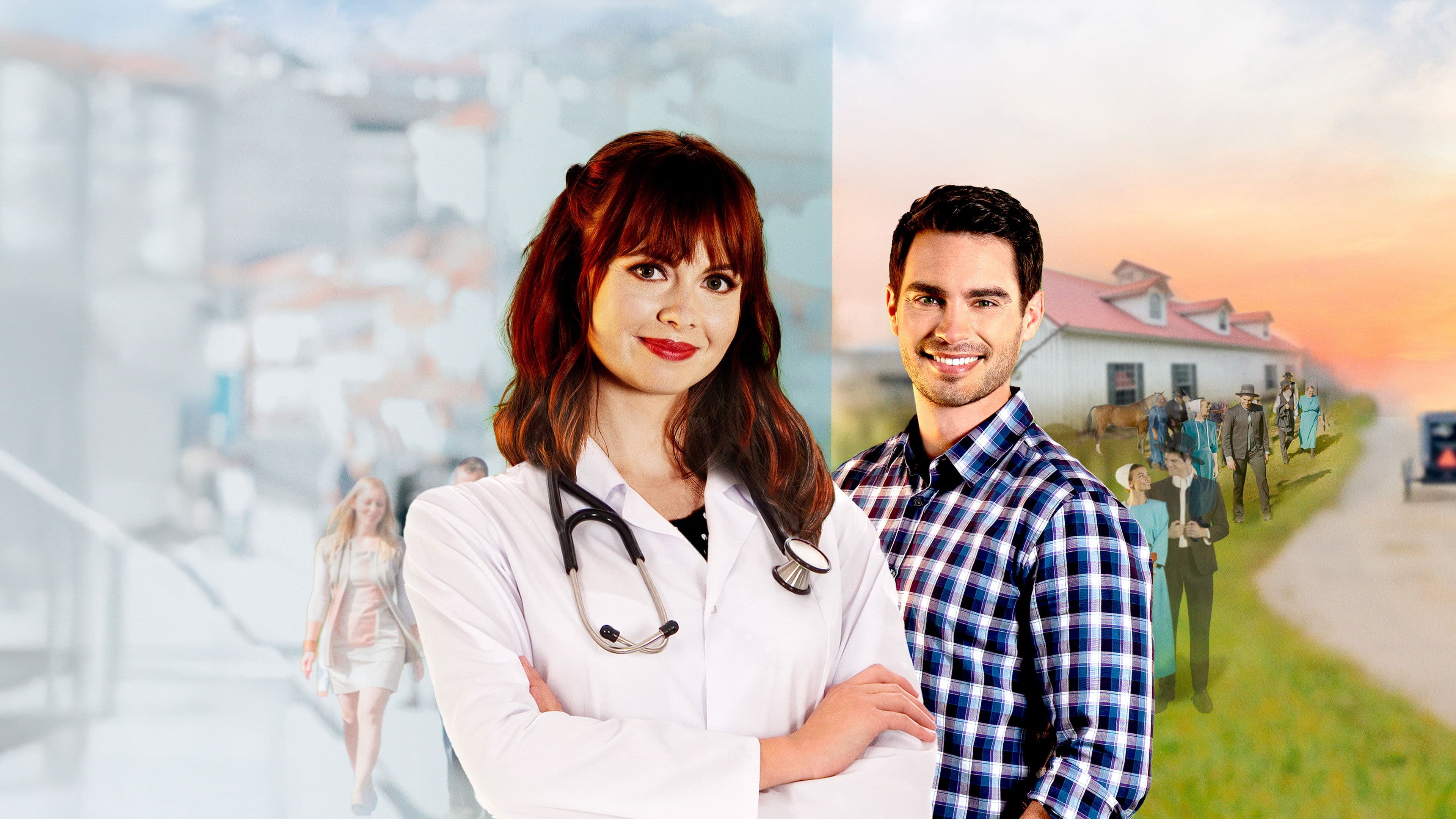 Backdrop of Plus One at an Amish Wedding