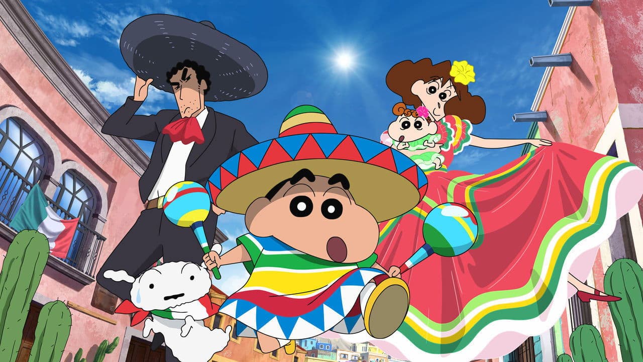 Backdrop of Crayon Shin-chan: My Moving Story! Cactus Large Attack!