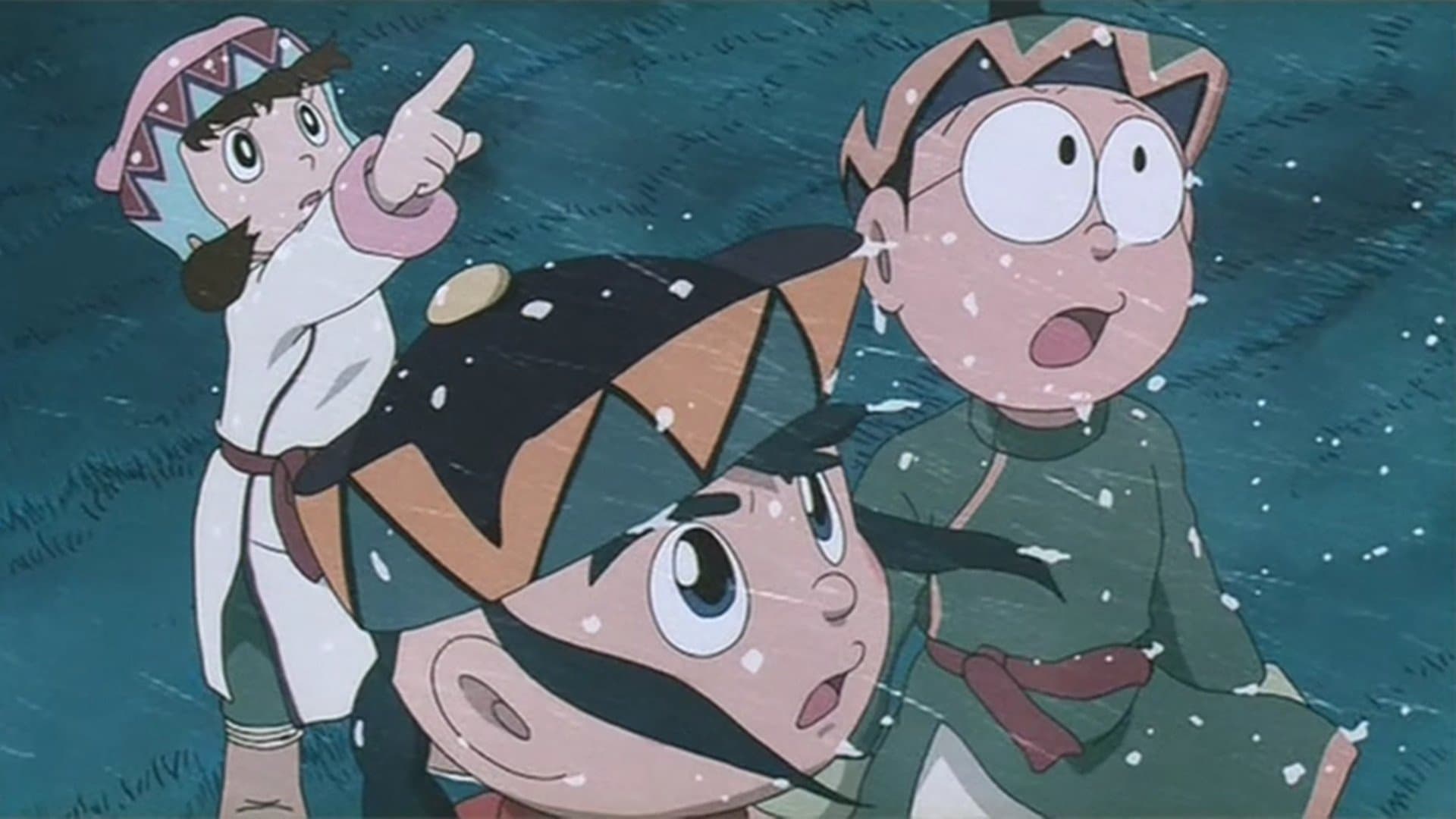 Backdrop of Doraemon: Nobita and the Windmasters