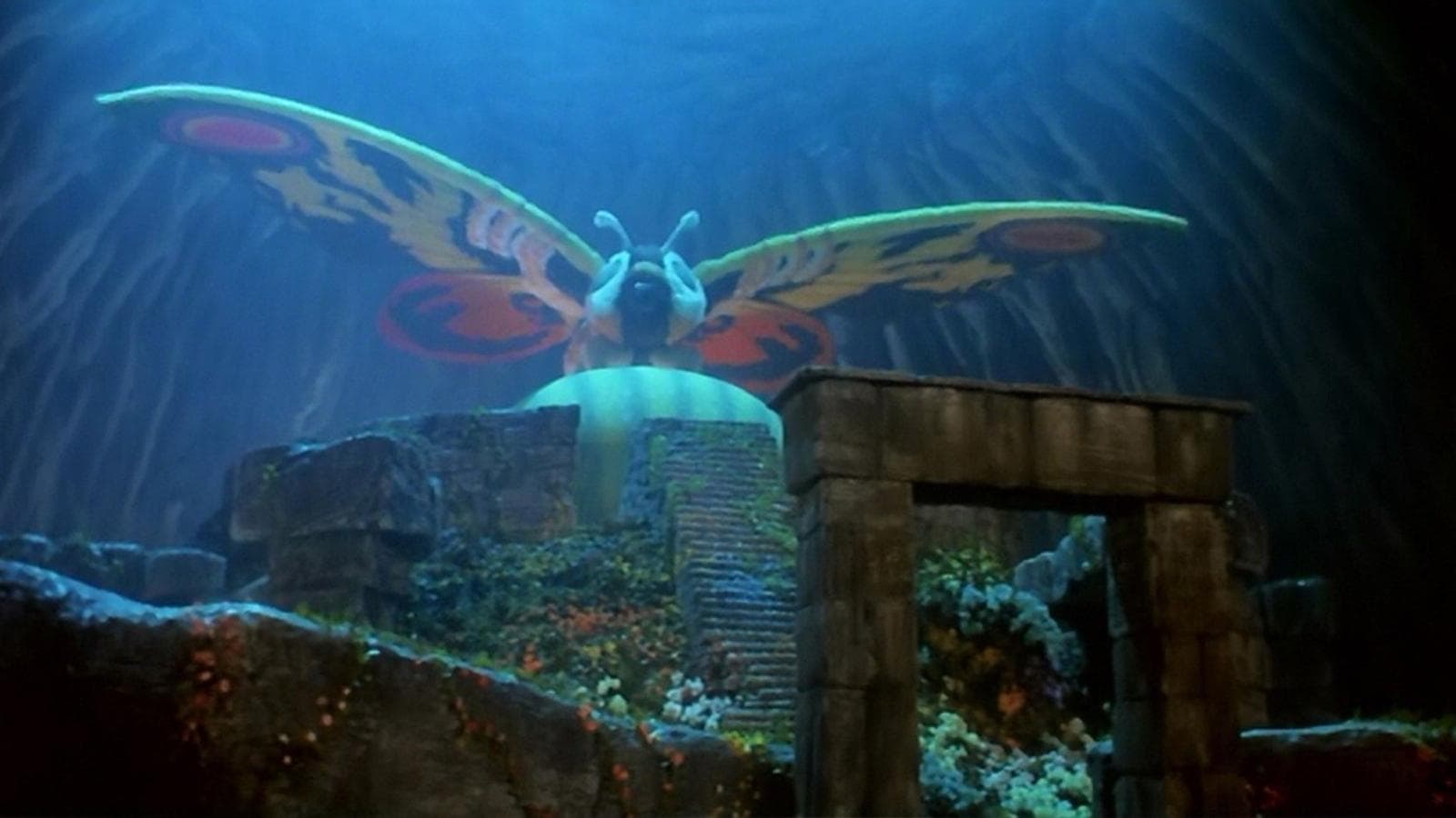 Backdrop of Rebirth of Mothra