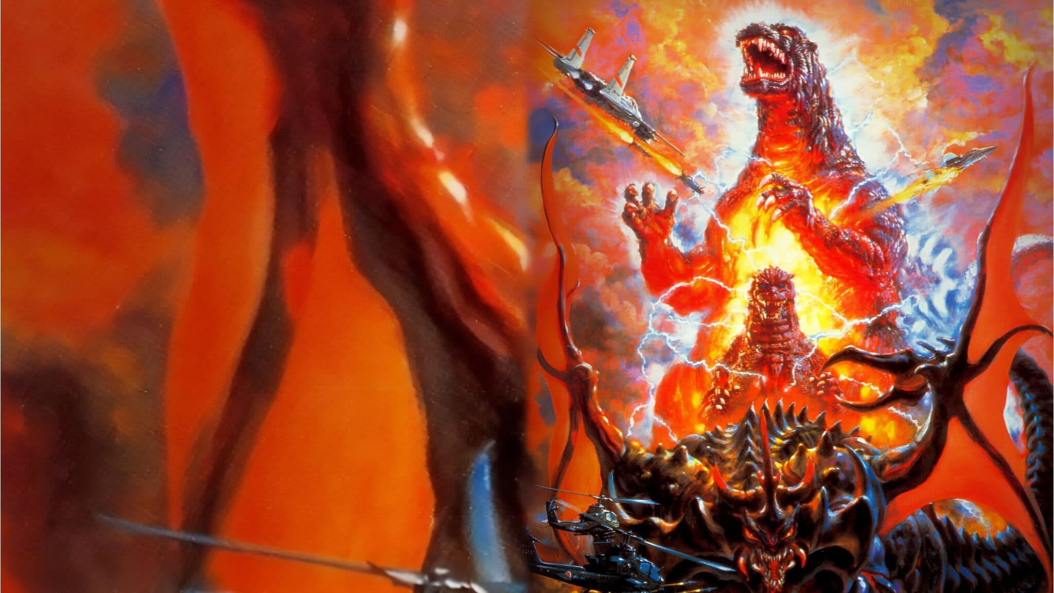 Backdrop of Godzilla vs. Destoroyah