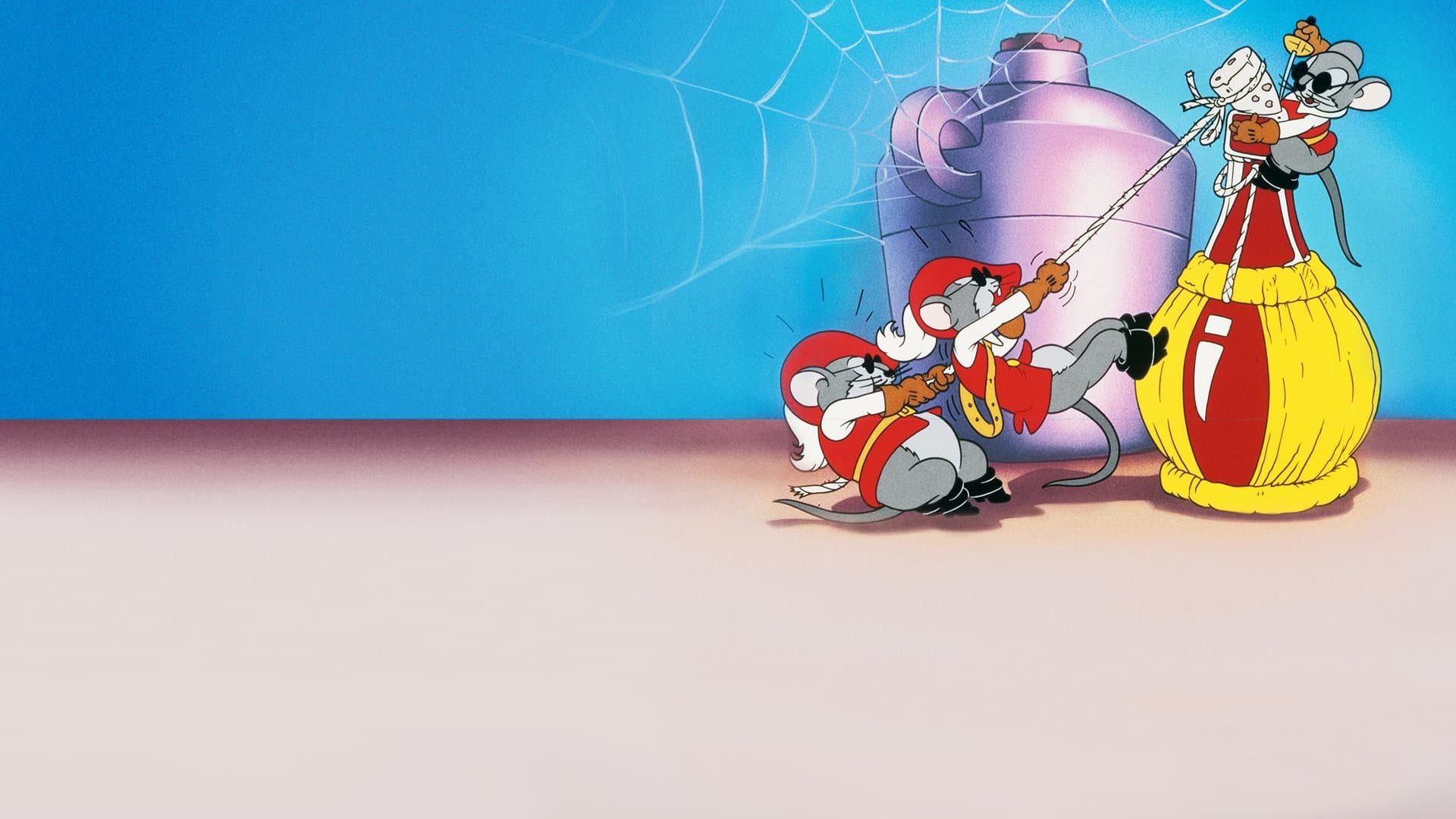 Backdrop of Three Blind Mouseketeers