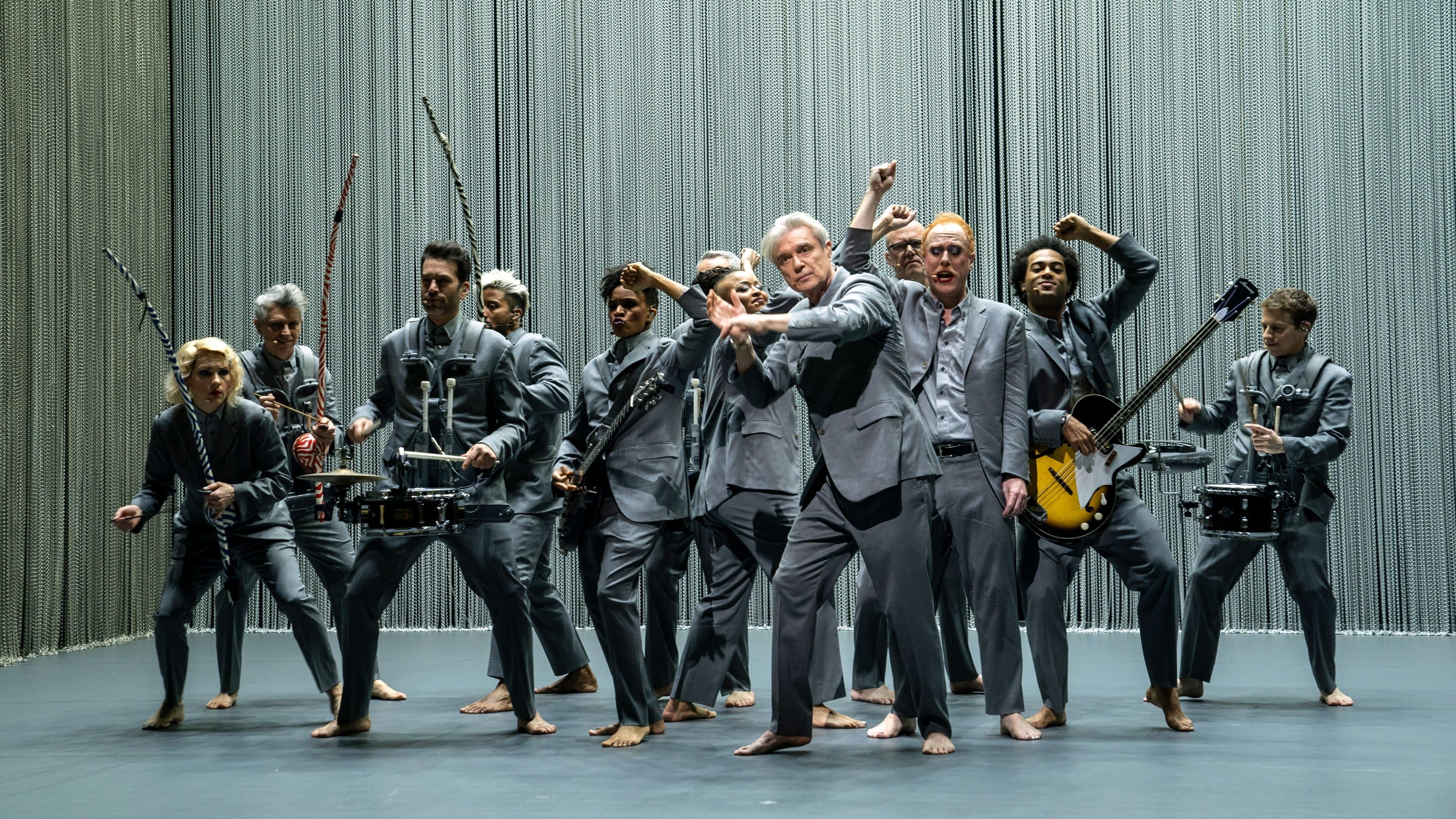 Backdrop of David Byrne's American Utopia