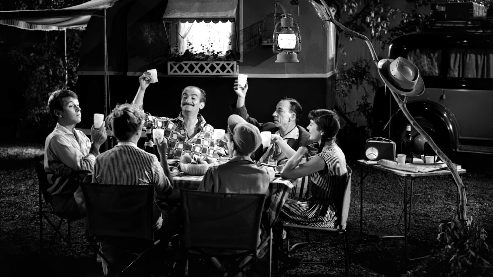 Backdrop of Taxi, Trailer and Bullfight