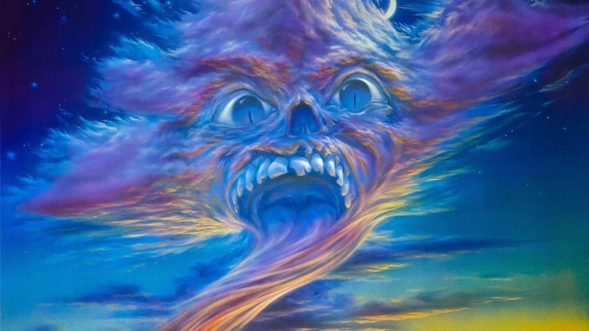 Backdrop of Return of the Living Dead Part II
