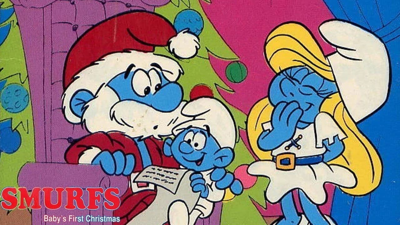 Backdrop of The Smurfs: Baby's First Christmas