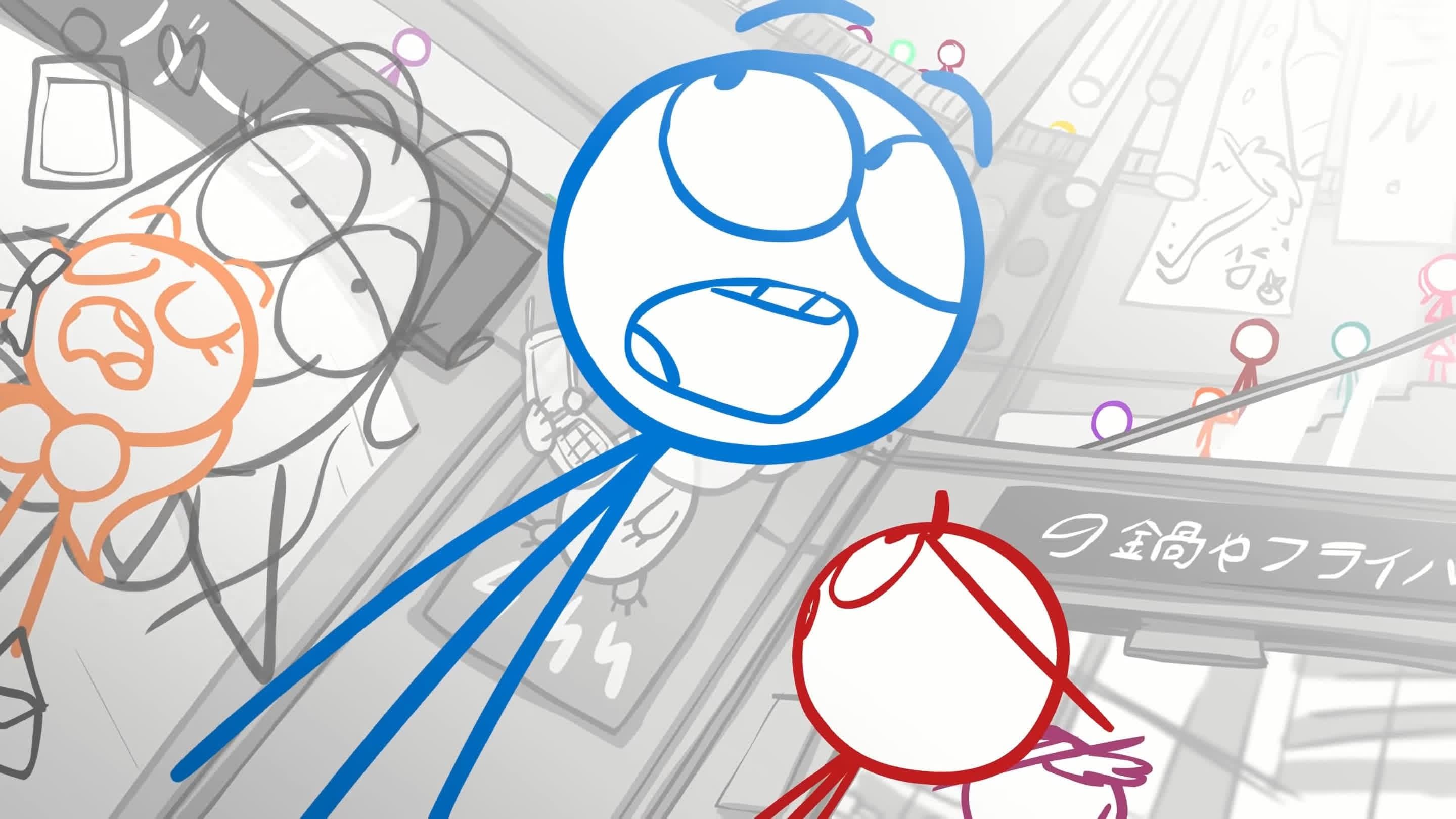 Backdrop of Dick Figures: The Movie