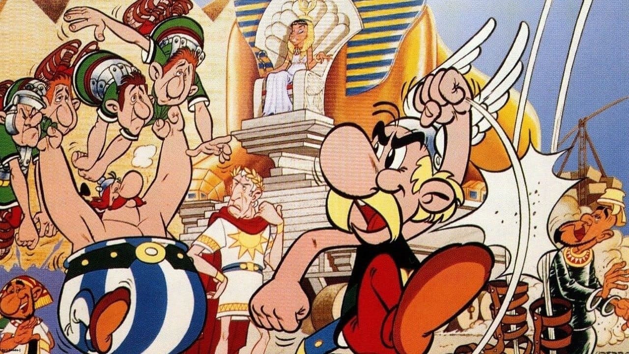 Backdrop of Asterix and Cleopatra
