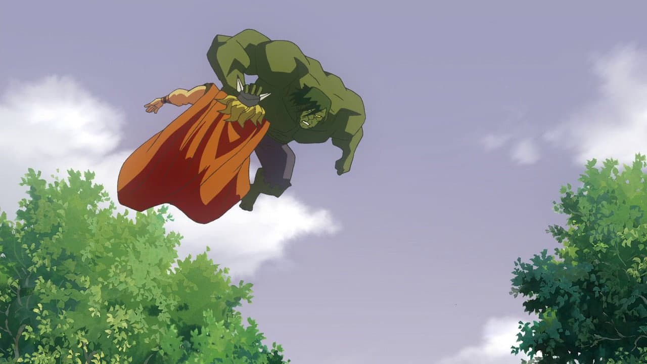 Backdrop of Hulk vs. Thor