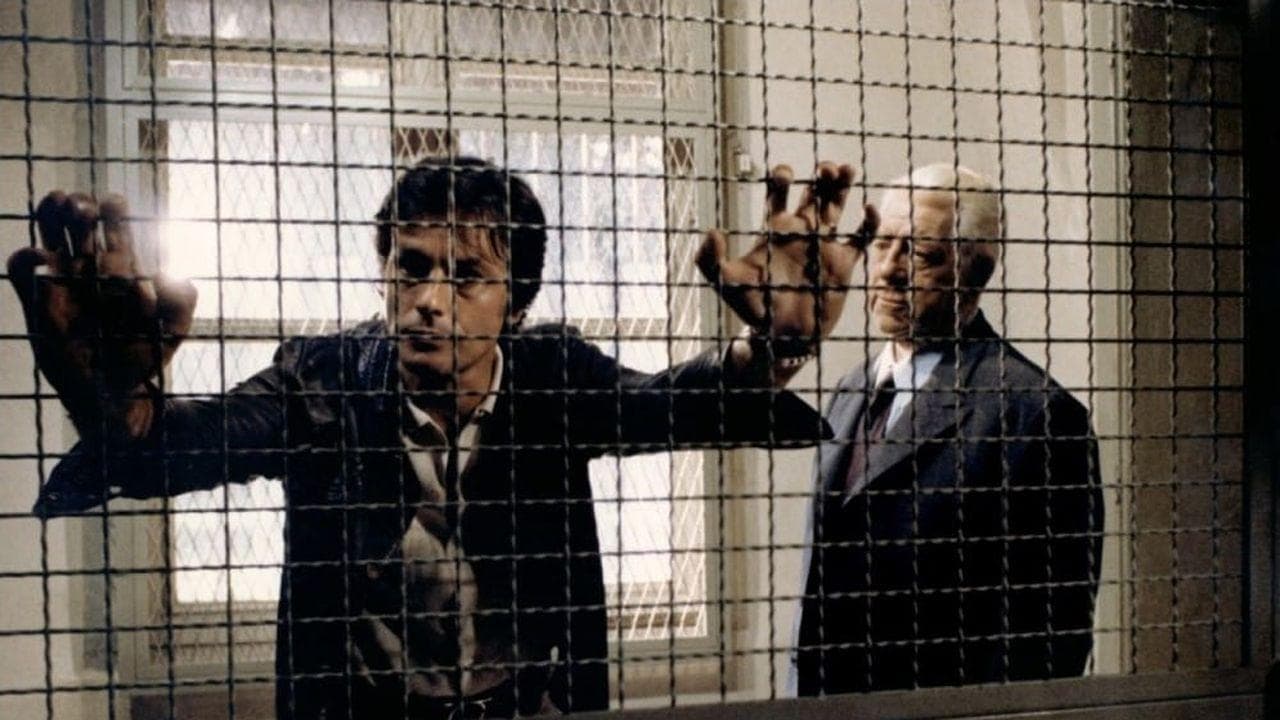 Backdrop of Two Men in Town
