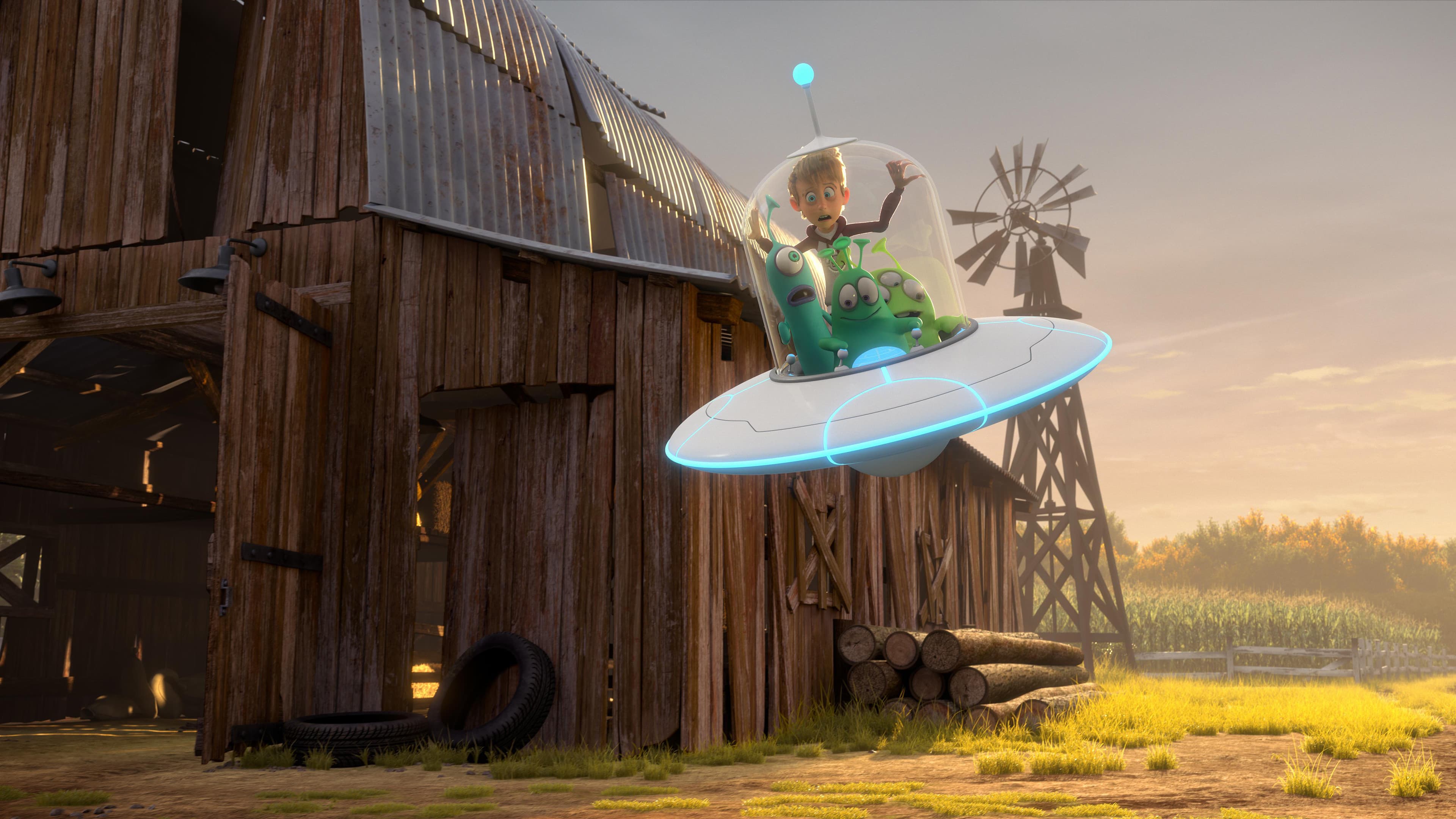 Backdrop of Luis and the Aliens