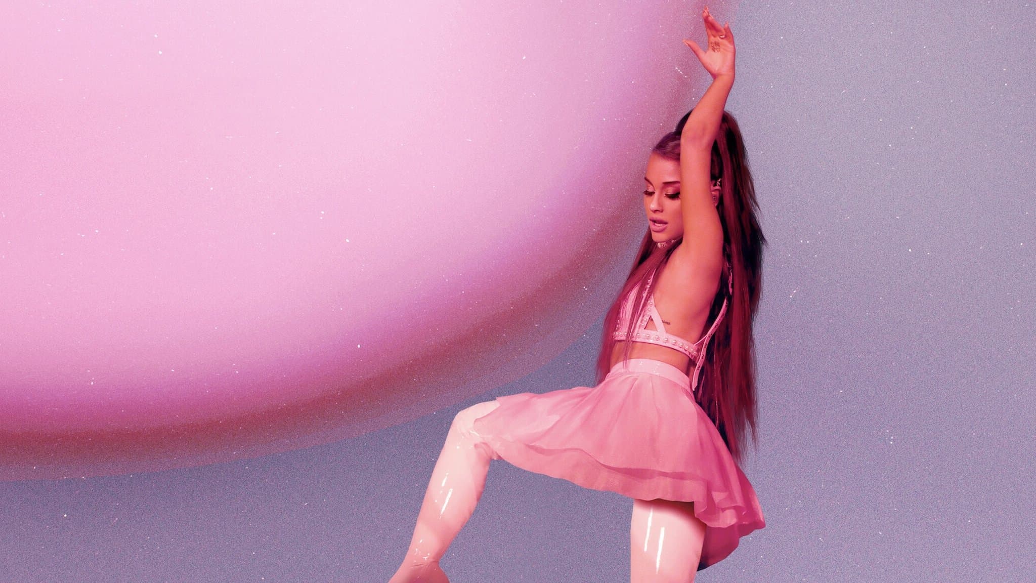 Backdrop of ariana grande: excuse me, i love you