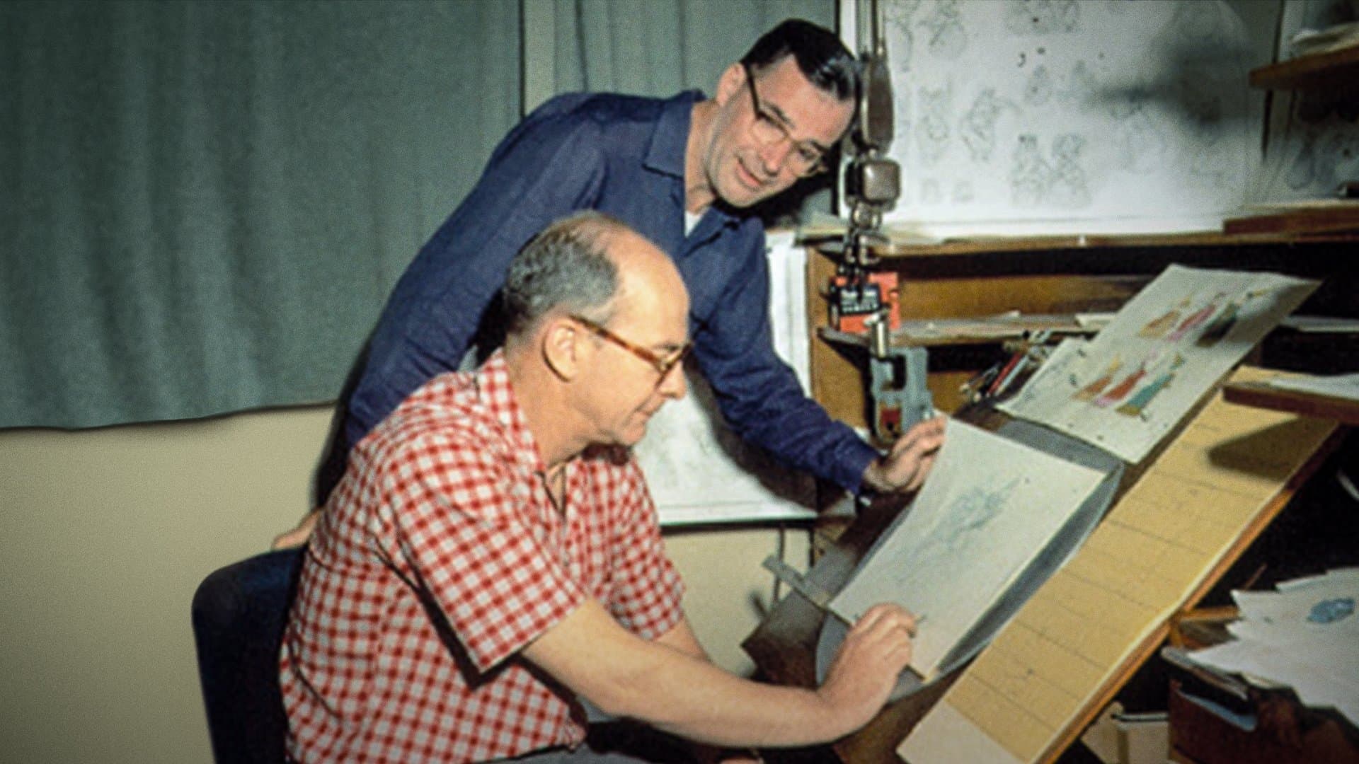 Backdrop of Frank and Ollie